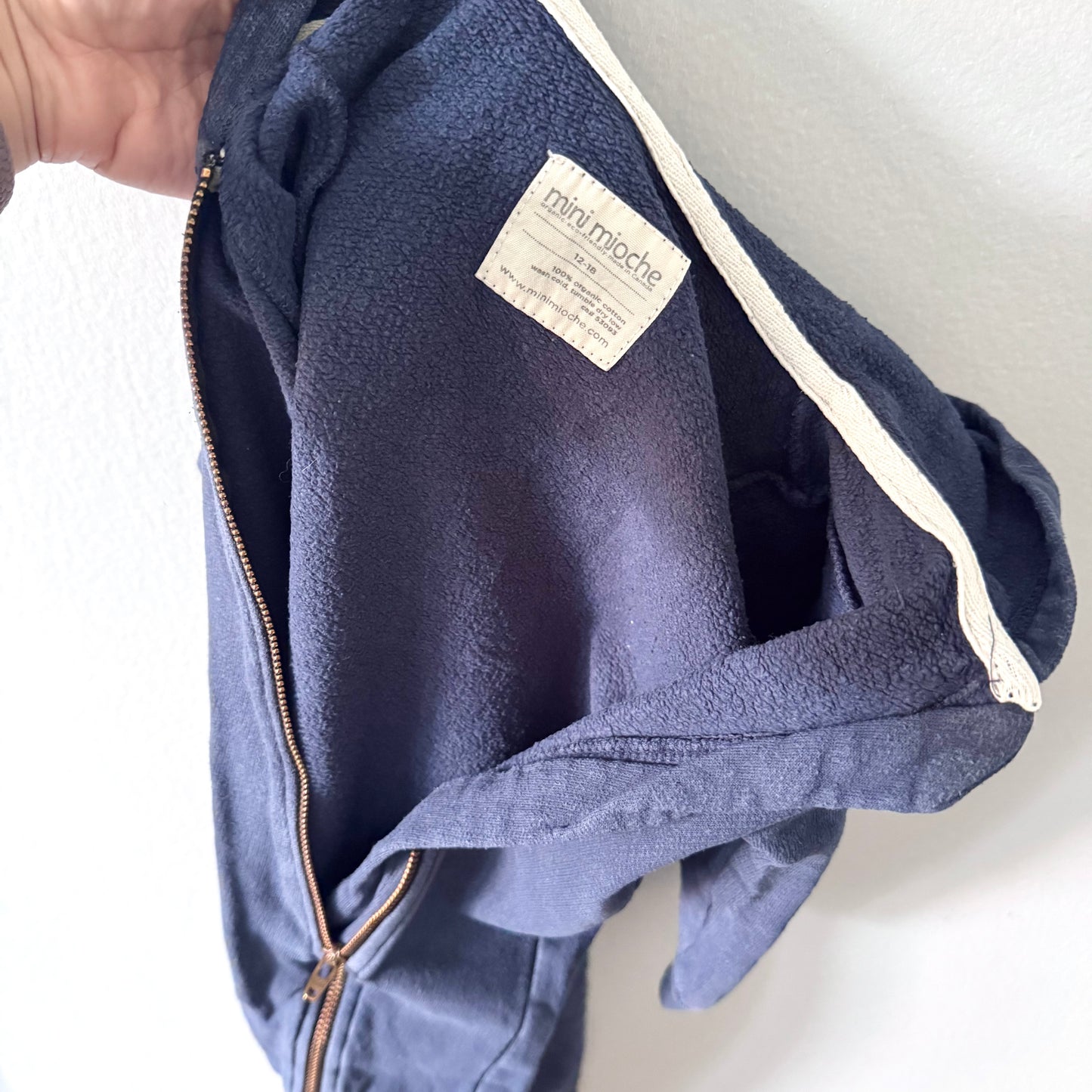 Mini mioche / Navy biker romper / 12-18M
