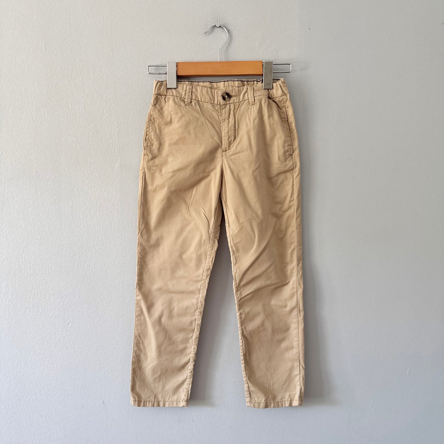 H&M / Thin beige chino pants / 6-7Y