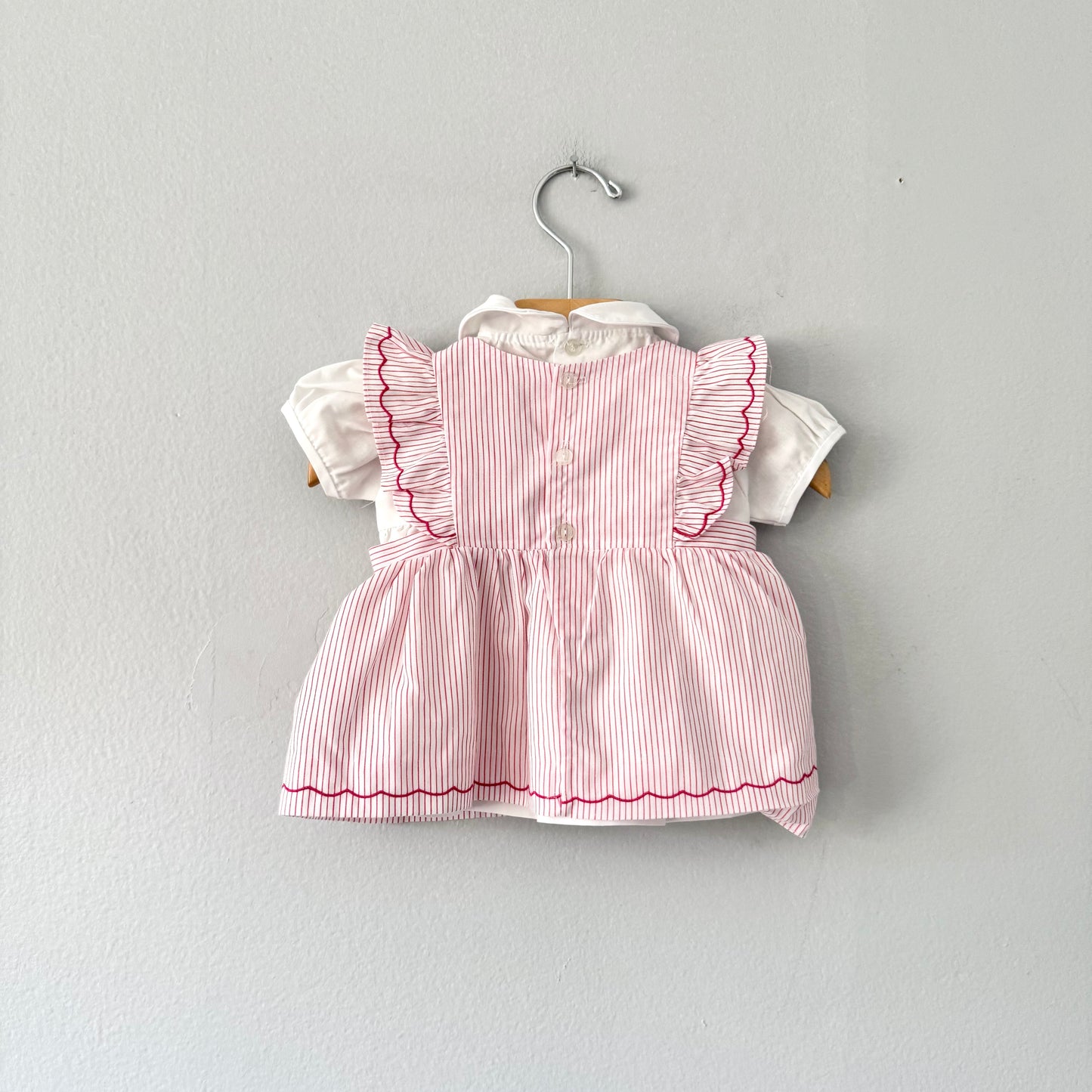 Vintage / Blouse & dress 2pc set / 0-3M