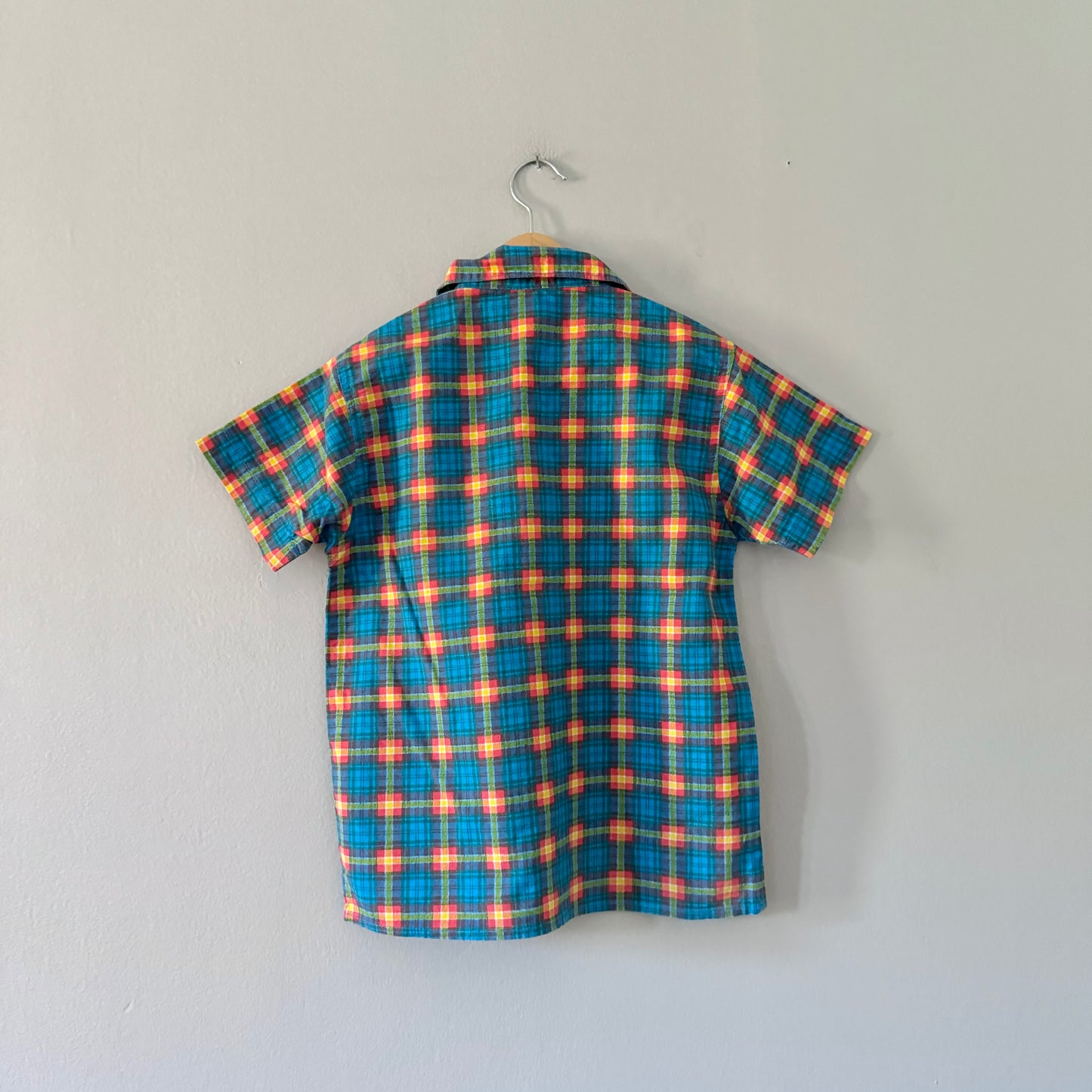Handmade / Blue checked shirt / 5Y