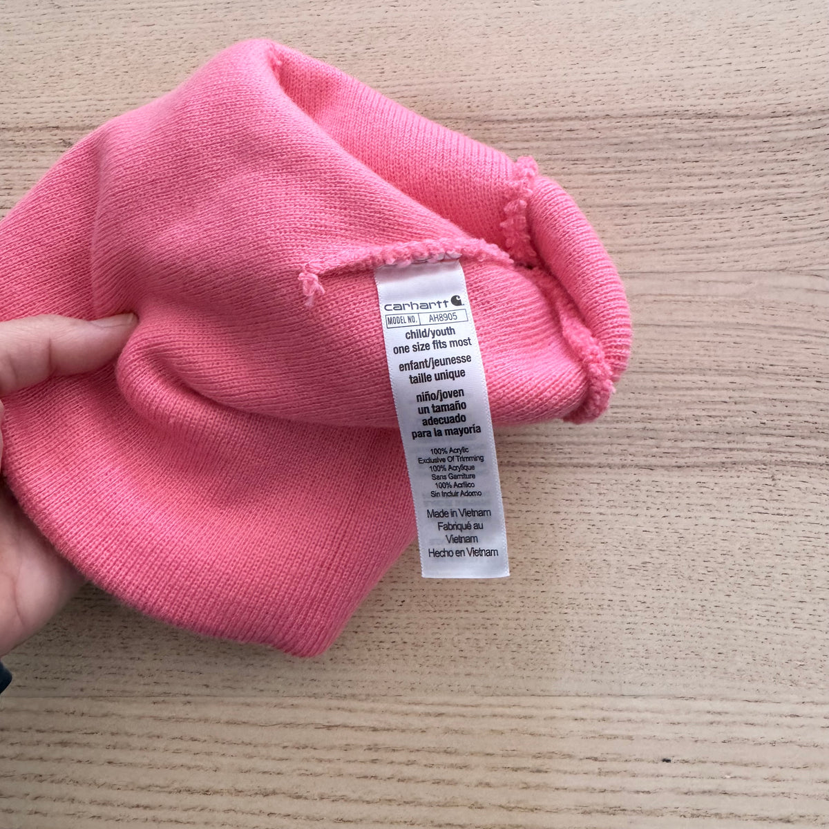 Carhartt / Pink beanie / Child - New with tag