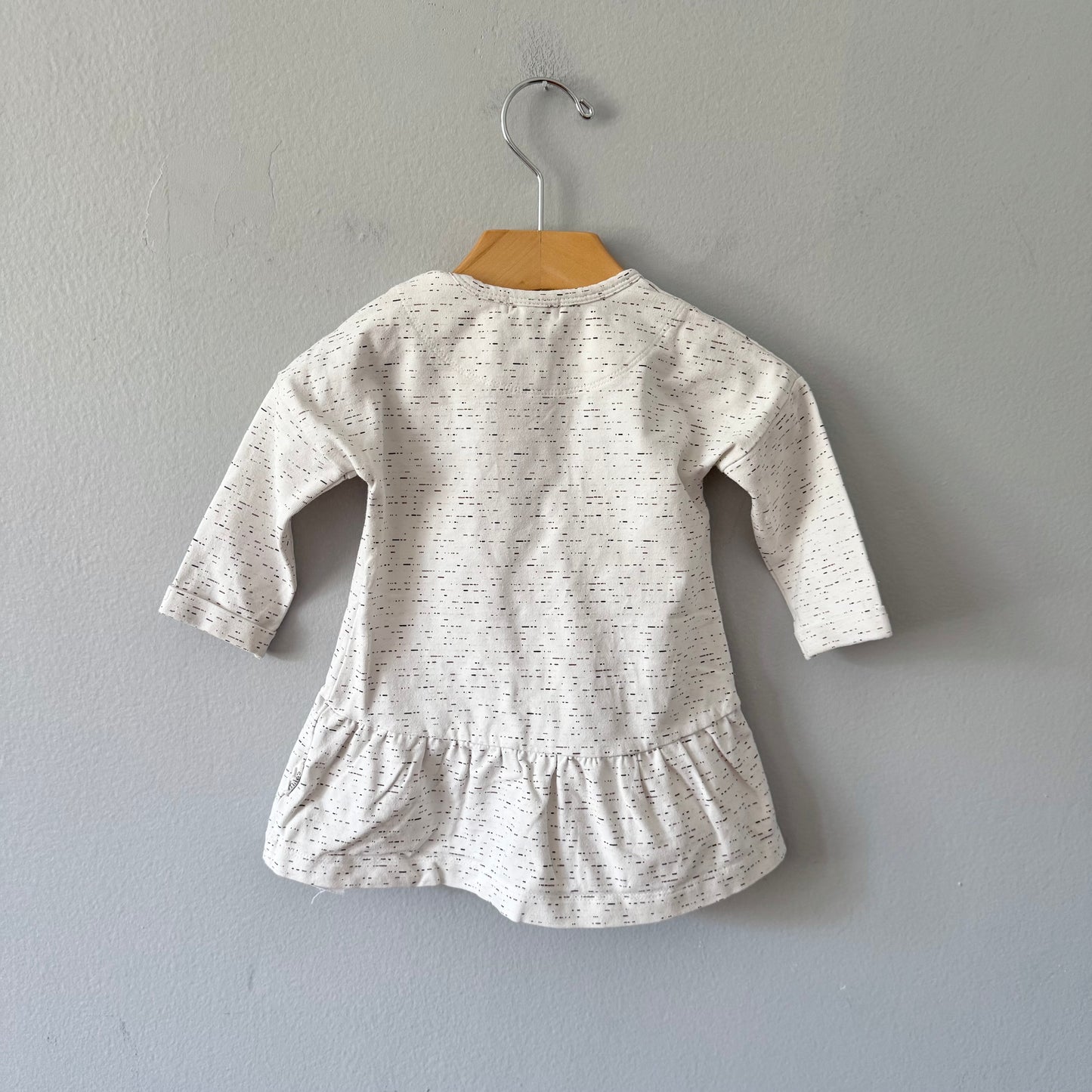 Miles baby / White long sleeve dress / 6M