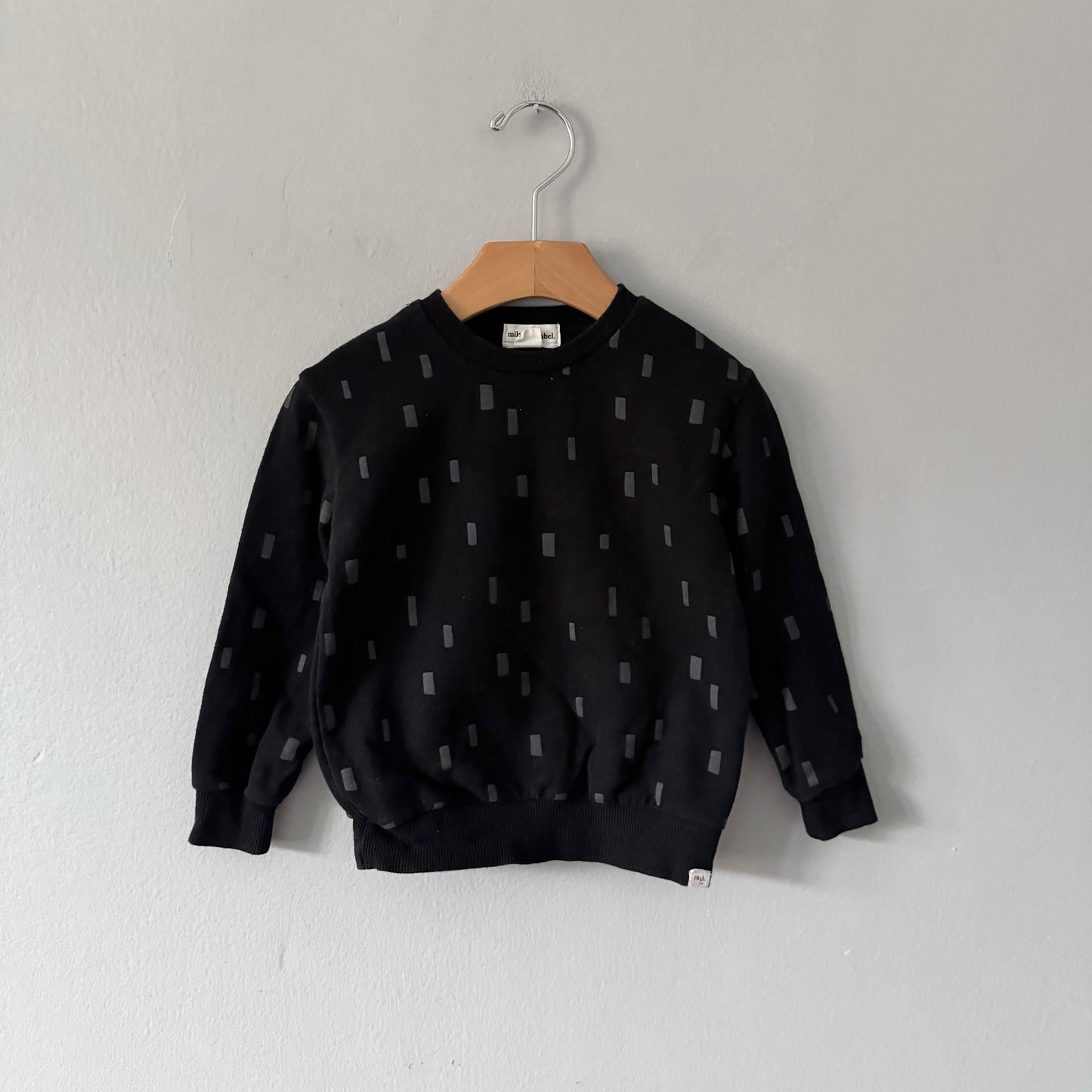 Miles the label / Black x dark grey sweatshirt / 24M