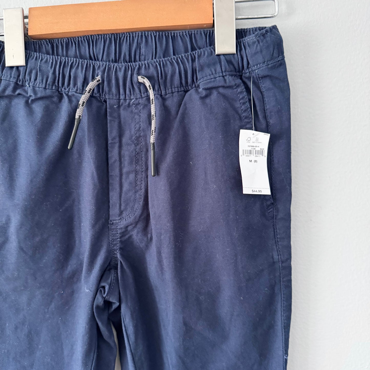 Gap / Navy chino jogger pants / 8Y - New with tag