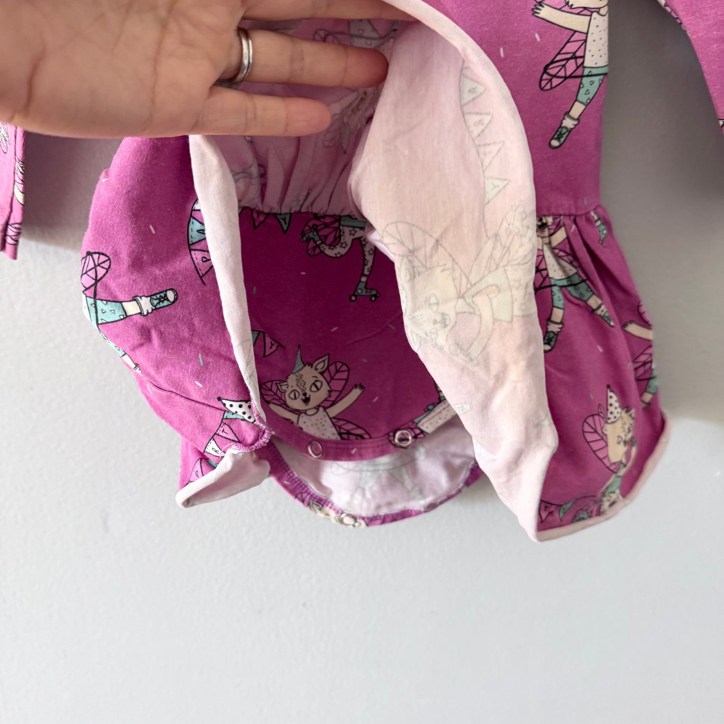 Raspberry Republic / Pink x cat dress / 9-18M
