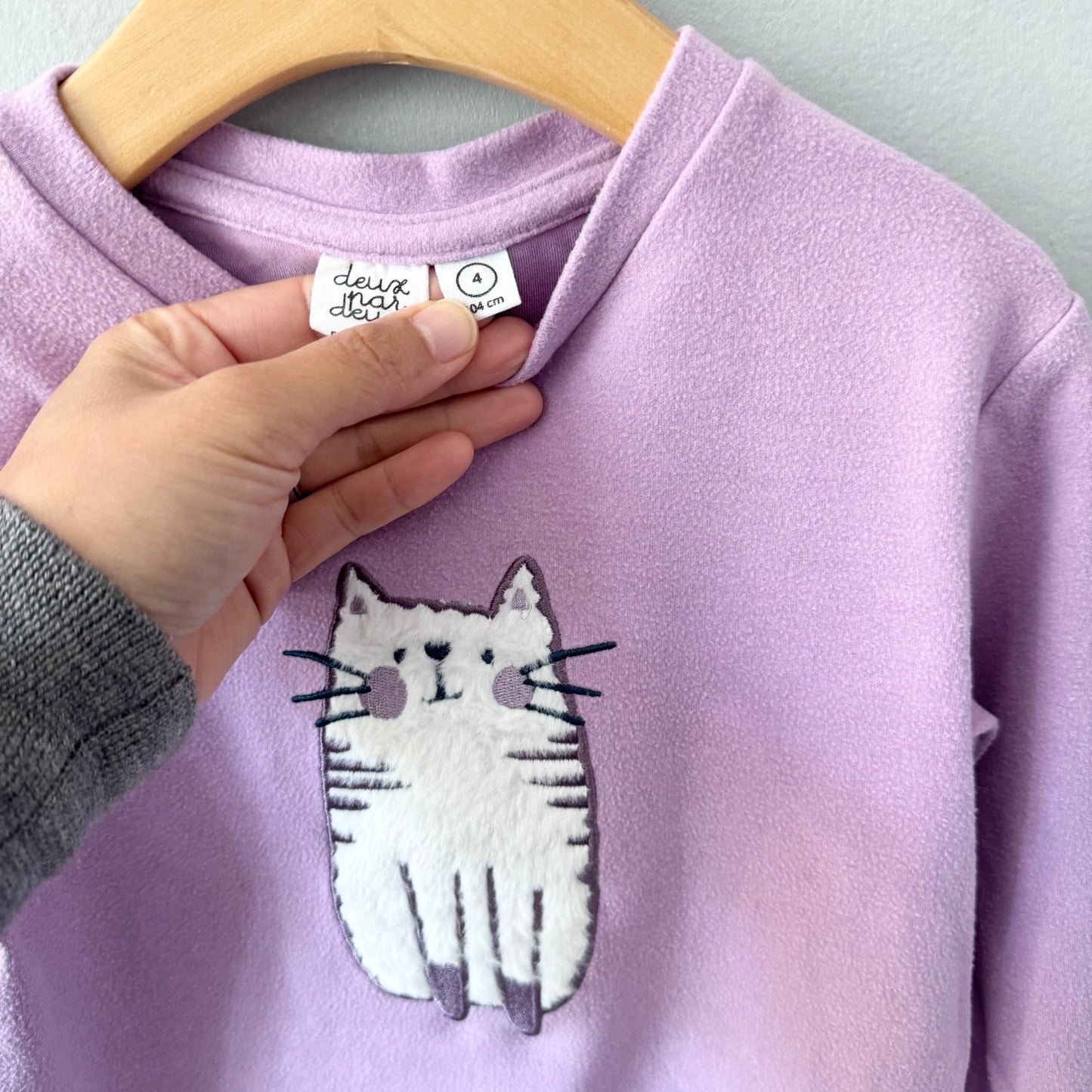 Deux par Deux / Purple floral dress / 4Y