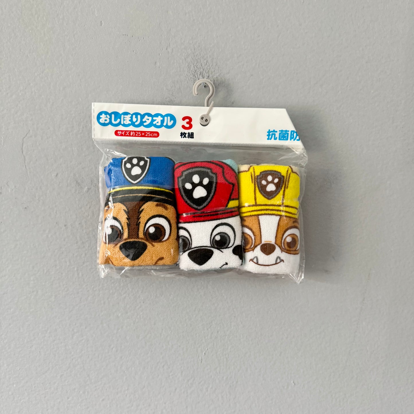 Paw Patrol / 3pcs towel set / 25x25cm - New with tag