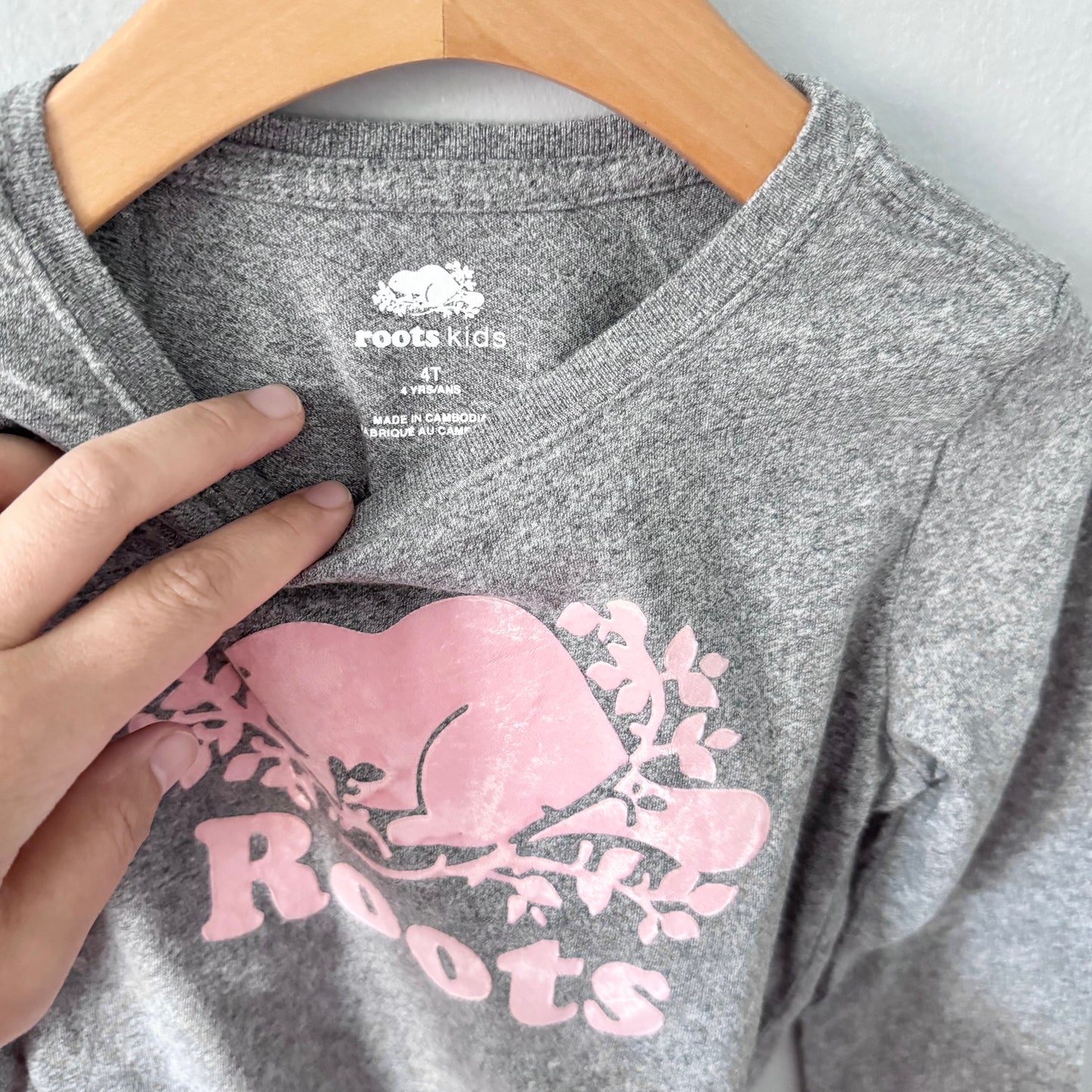 Roots / Salt and pepper long sleeve / 4T