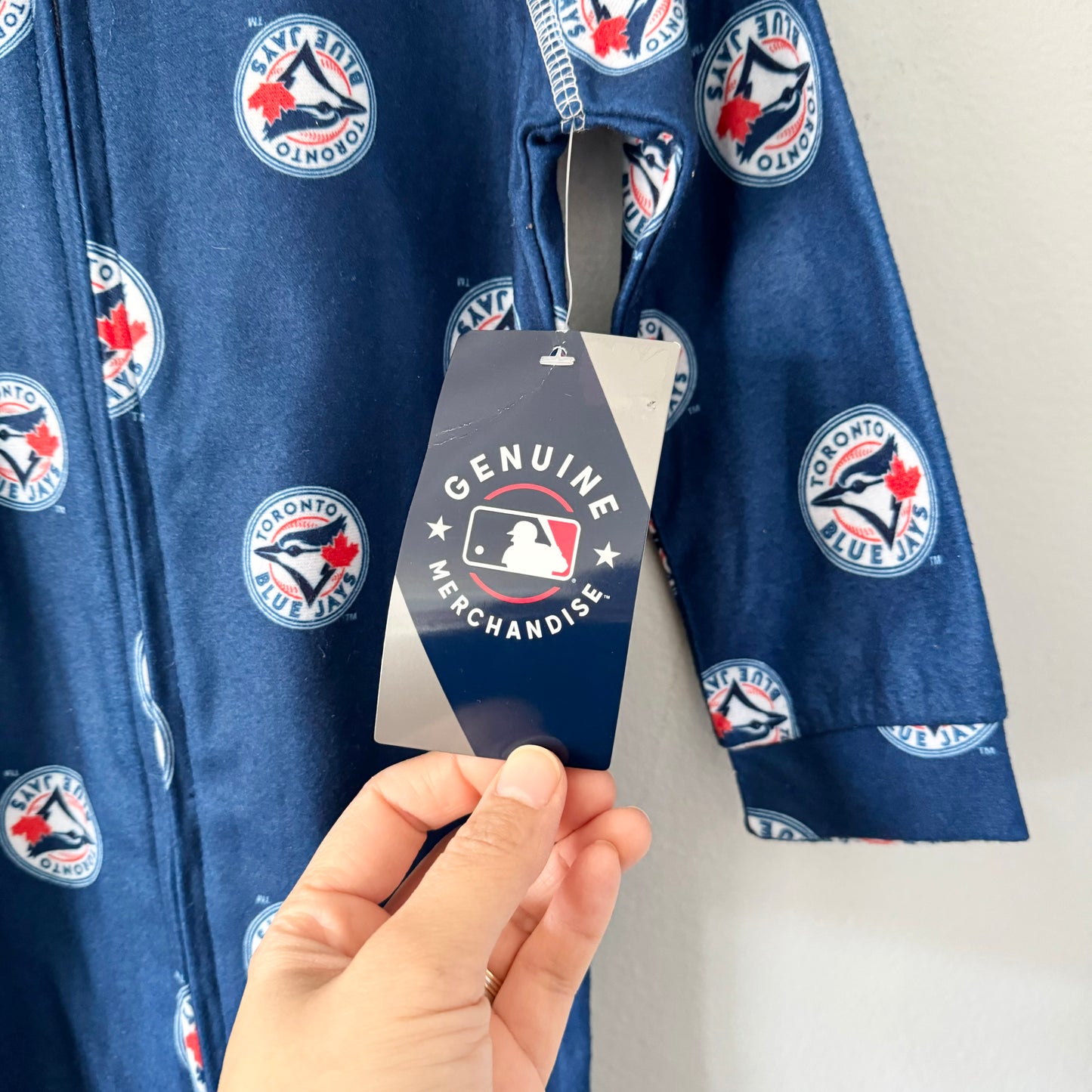 Toronto Blue Jays / Flannel Romper / 24M - New with tag