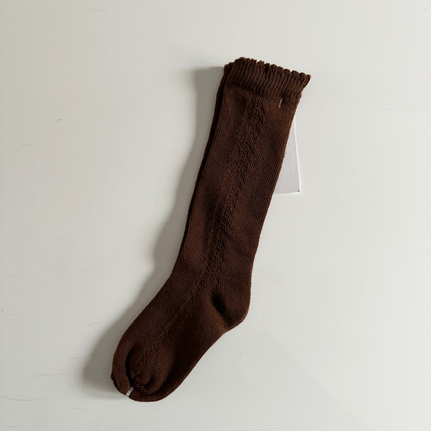 Oak + Acorn / Little Sprout Knee High Socks | Brown Sugar