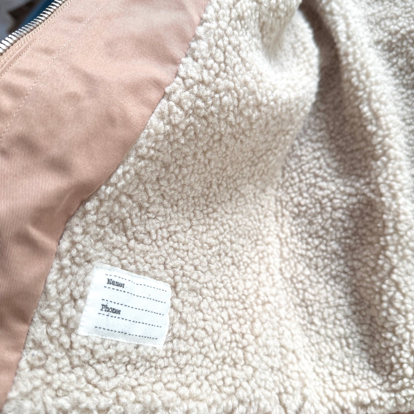 Zara / Brown sherpa lined light jacket / 4-5Y