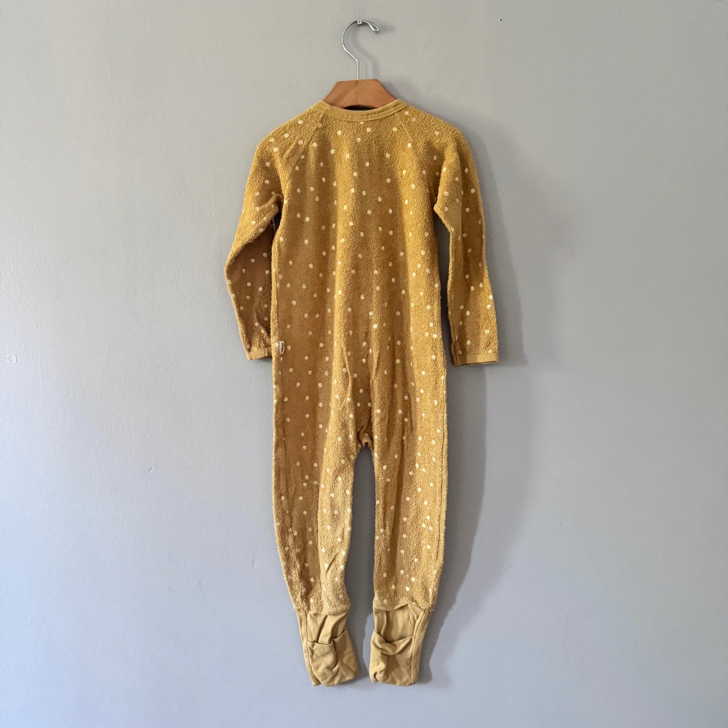 Bonds / Mustard pile dots romper / 3Y