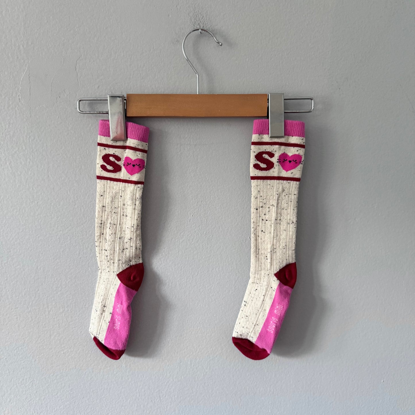 Souris Mini / Beige x pink socks / 5-6Y