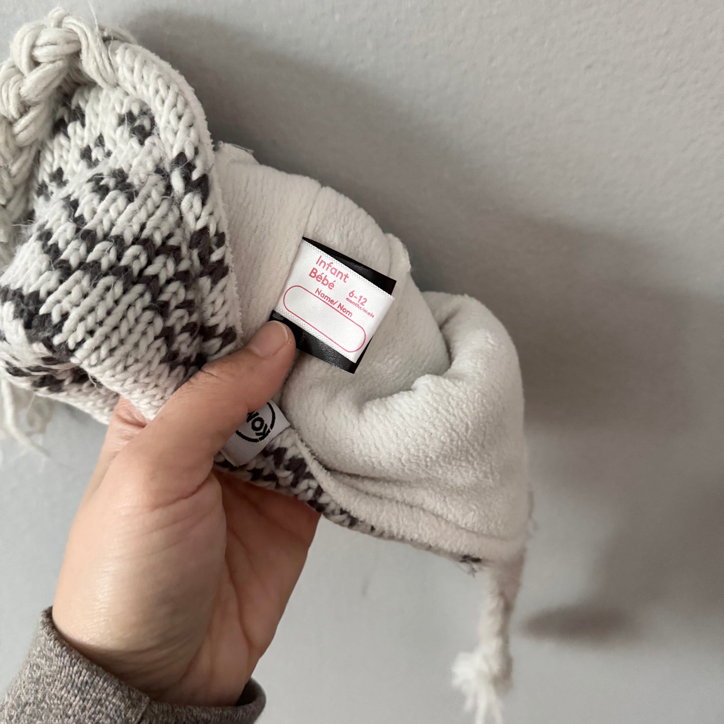 Kombi / Fleece lined knit hat / 6-12M - 2 Available