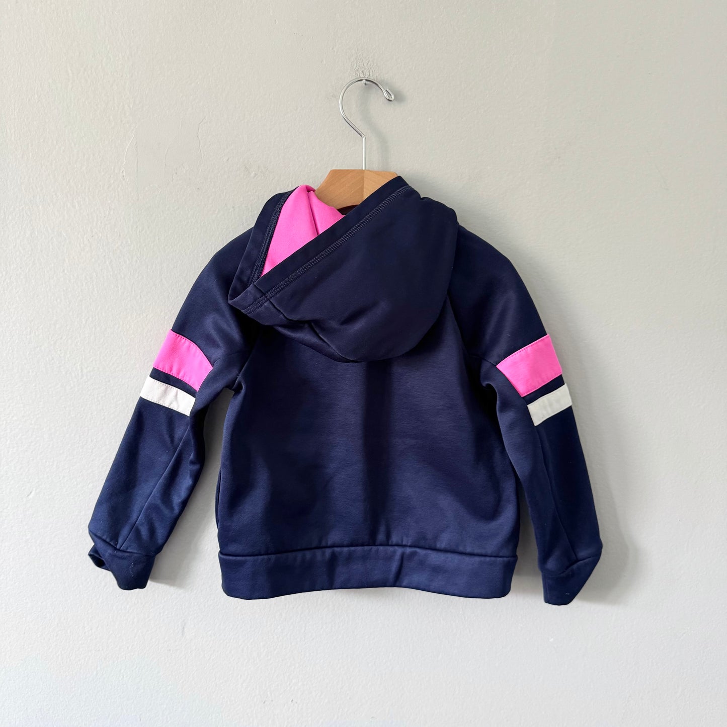 Puma / Navy x neon pink active zip up hoodie/ 3T
