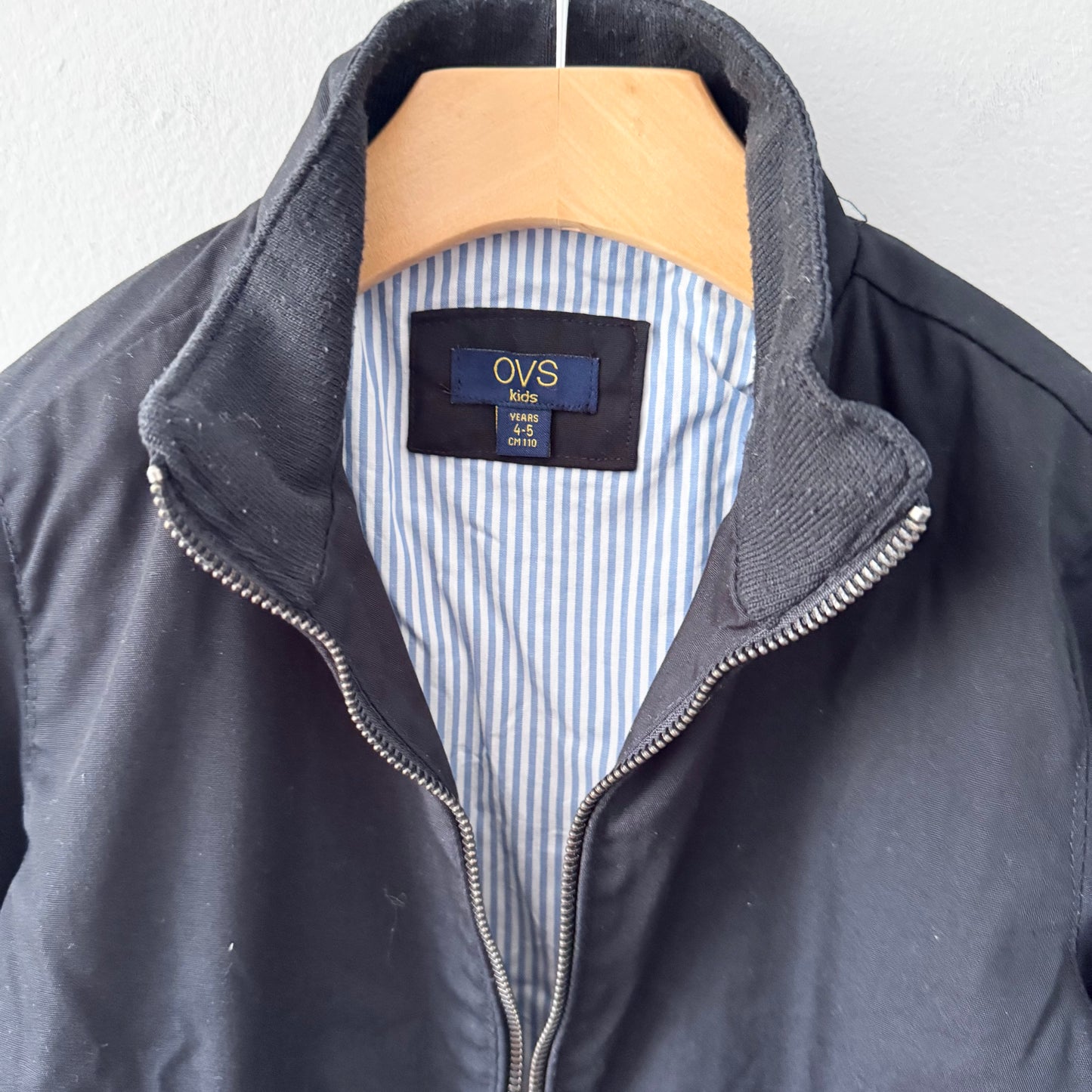 OVS kids / Black cotton bomber jacket / 4-5Y