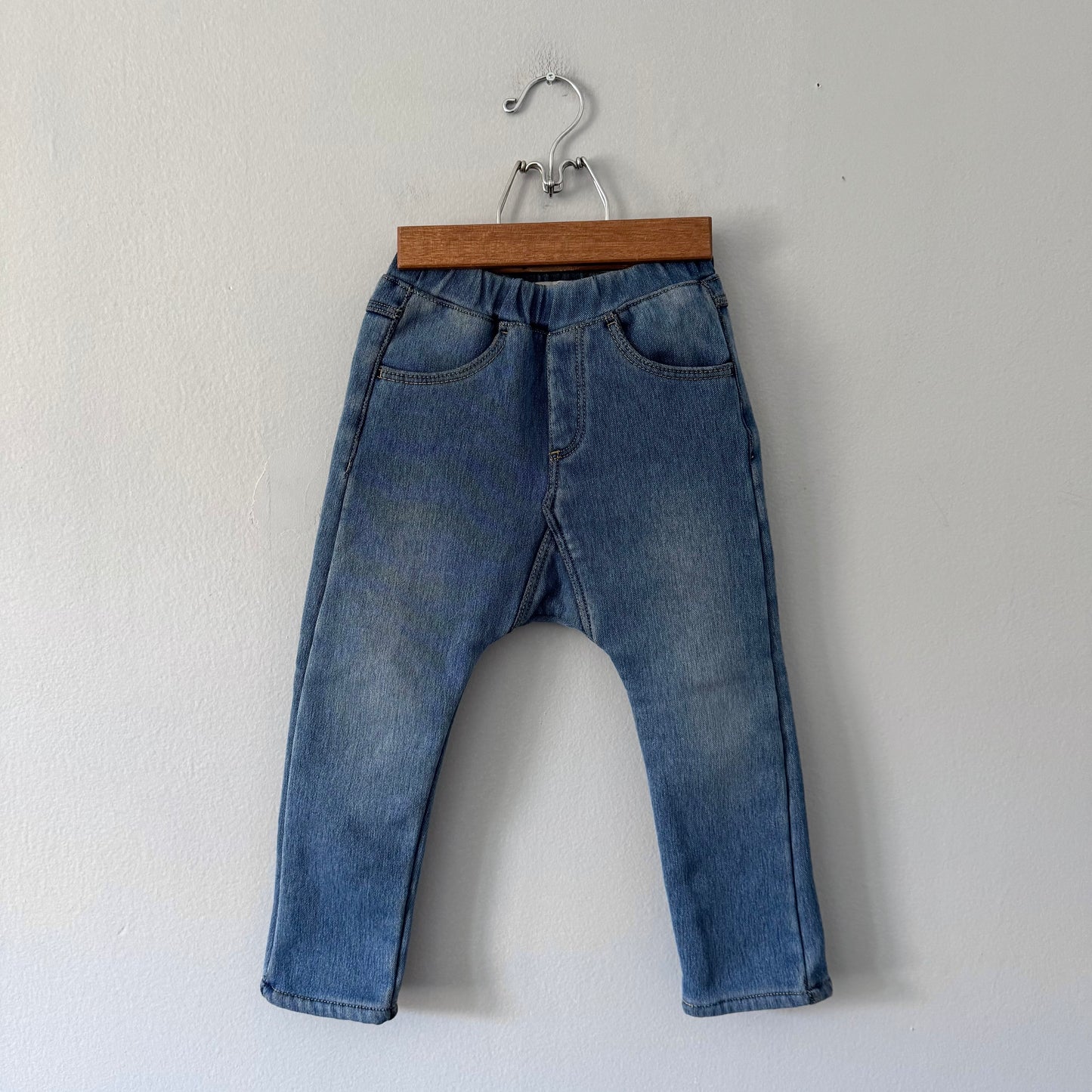 Zara / Lined denim leggings / 3-4Y