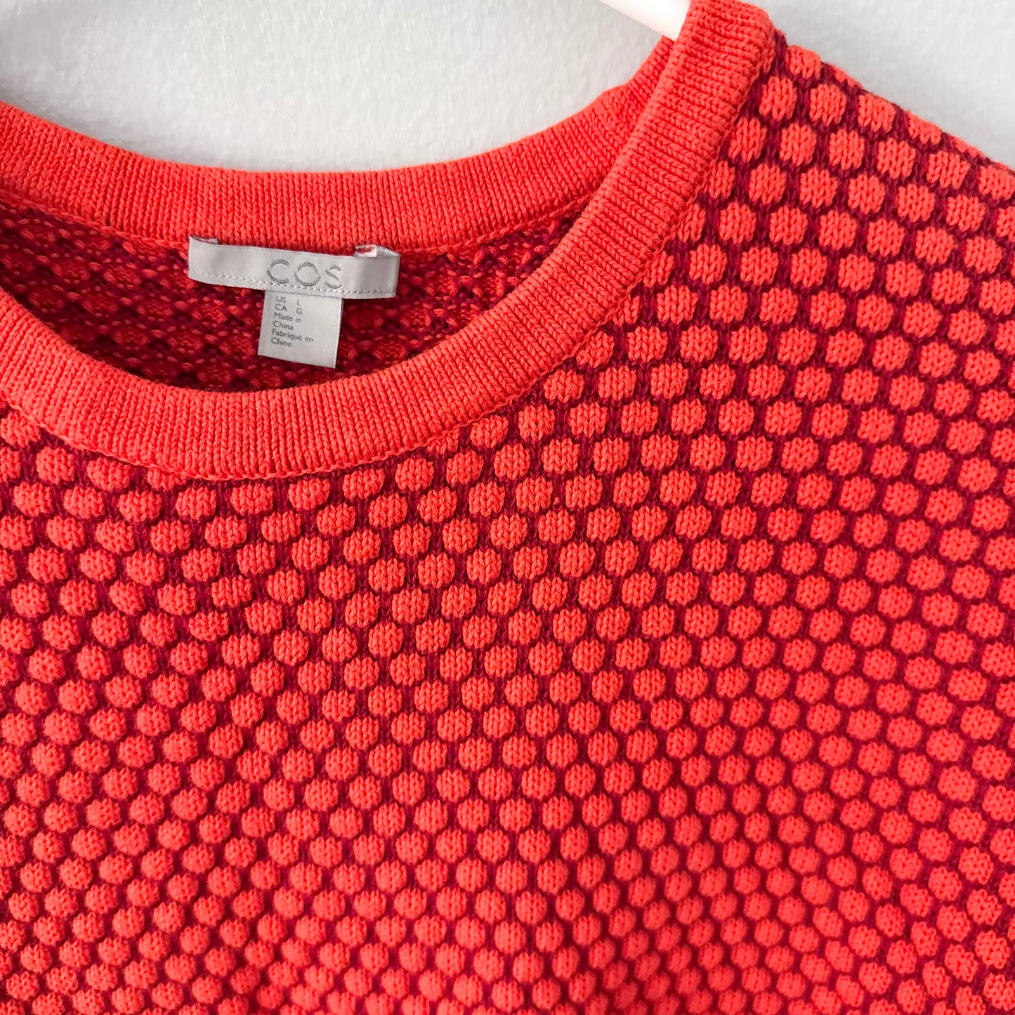 COS / Orange x red knit dress / Women L