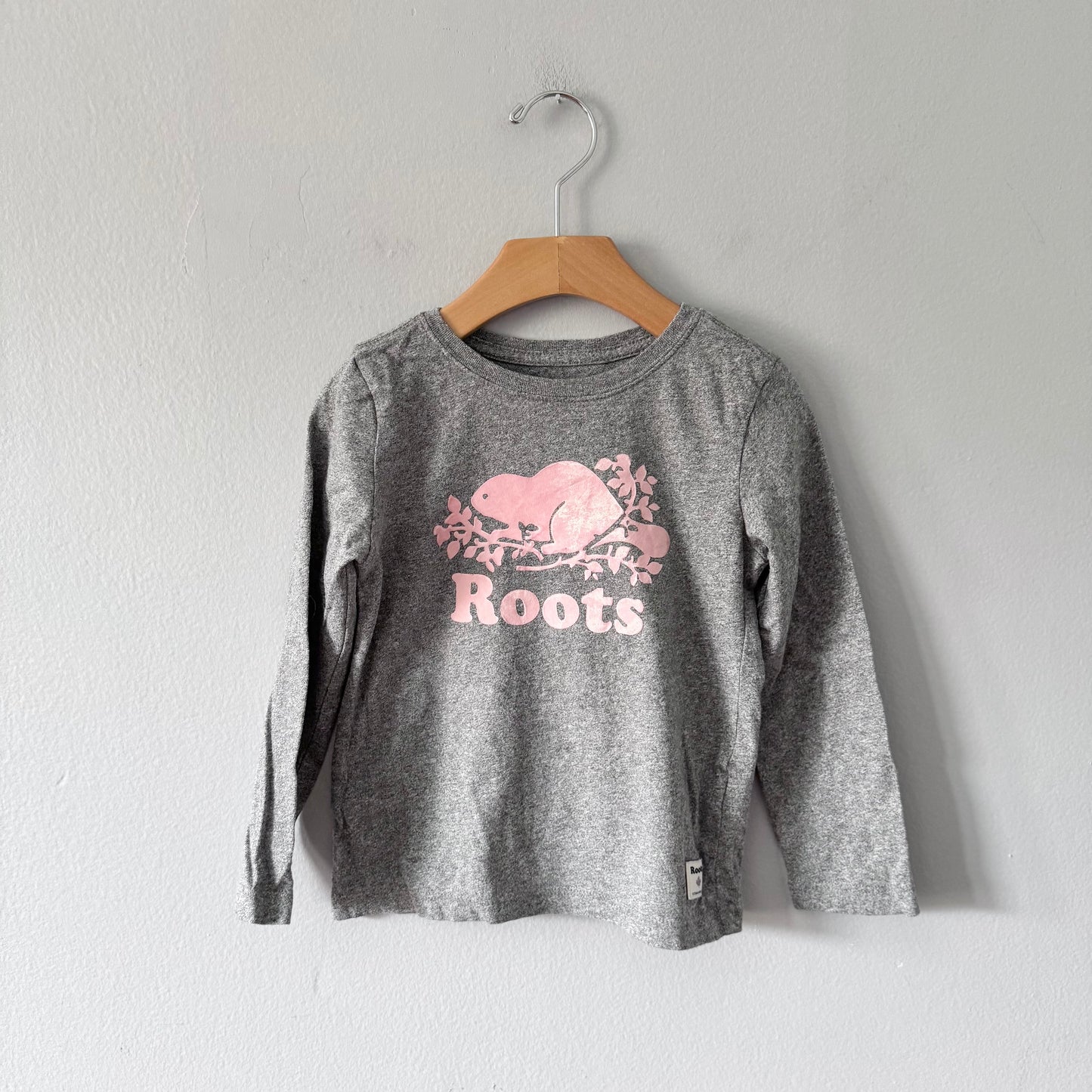 Roots / Salt and pepper long sleeve / 4T