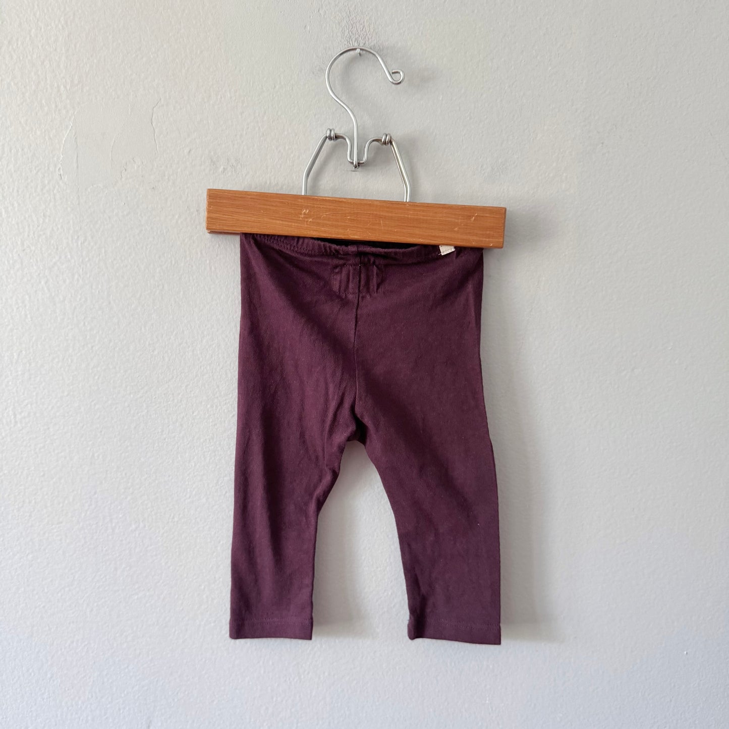Mini mioche / Dark purple leggings / 3-6M