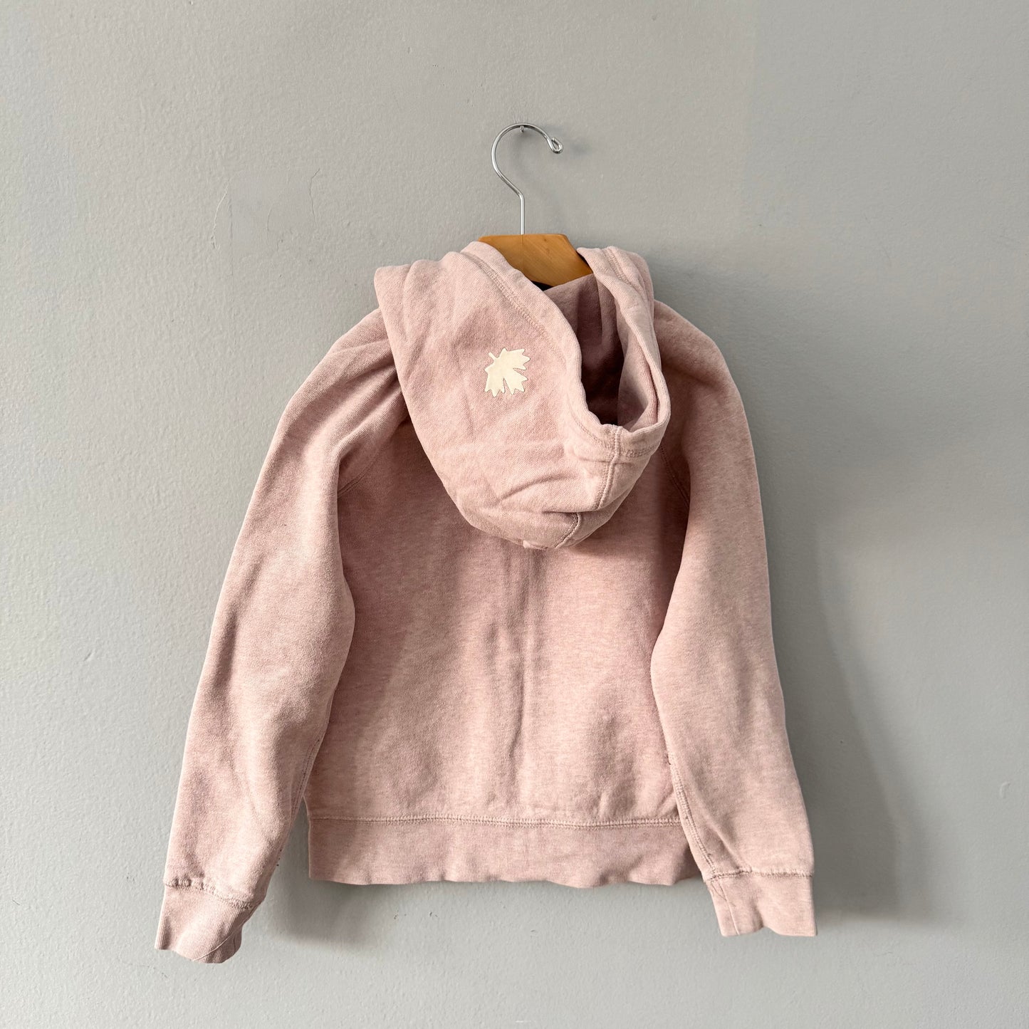 Roots / Light pink zip up hoodie / 7-8Y