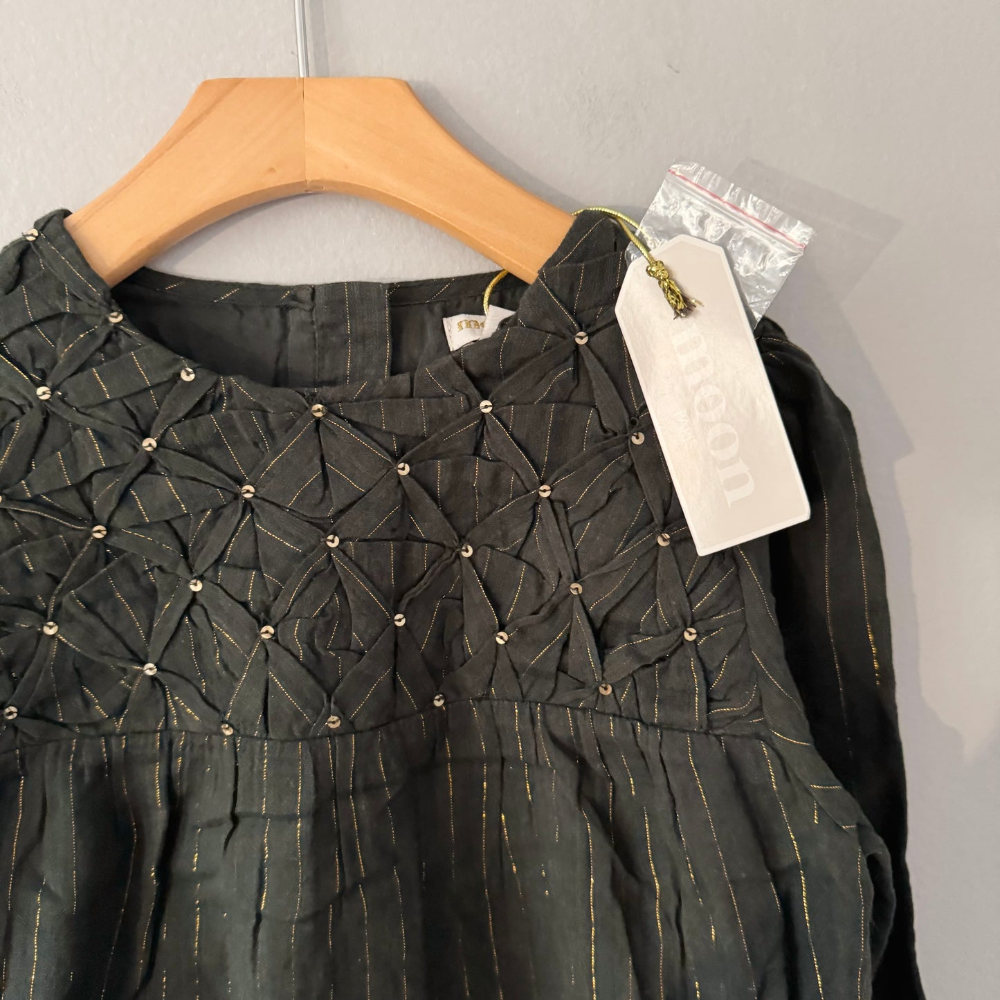 Moon Paris / Long sleeve tunic blouse / 8Y - New with tag