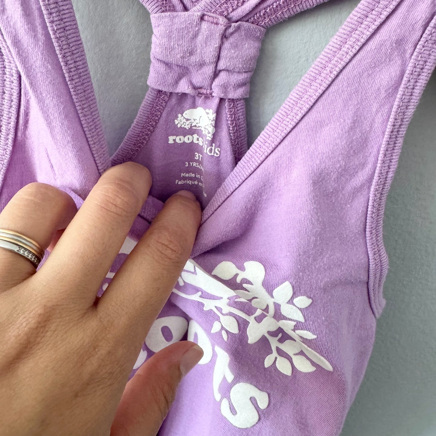 Roots / Purple tank dress / 3T