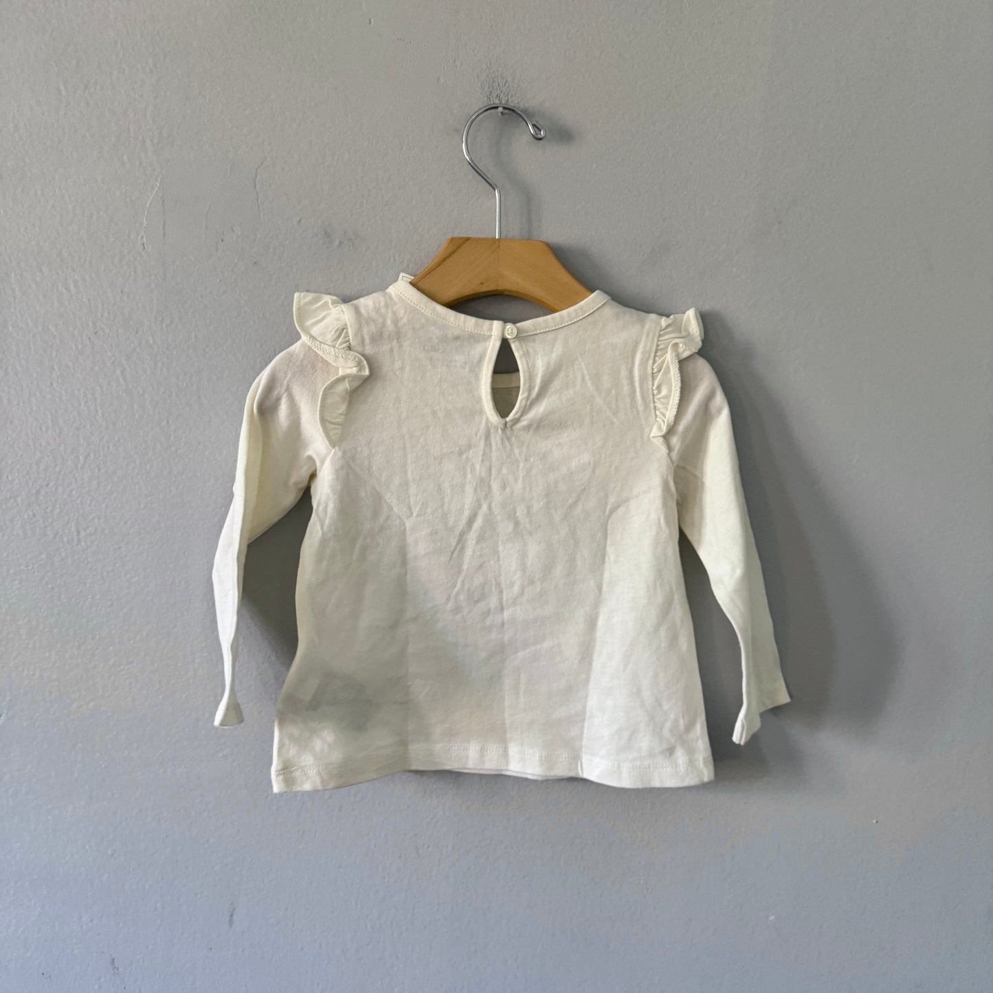 Gap / White long sleeve / 12-18M - New with tag