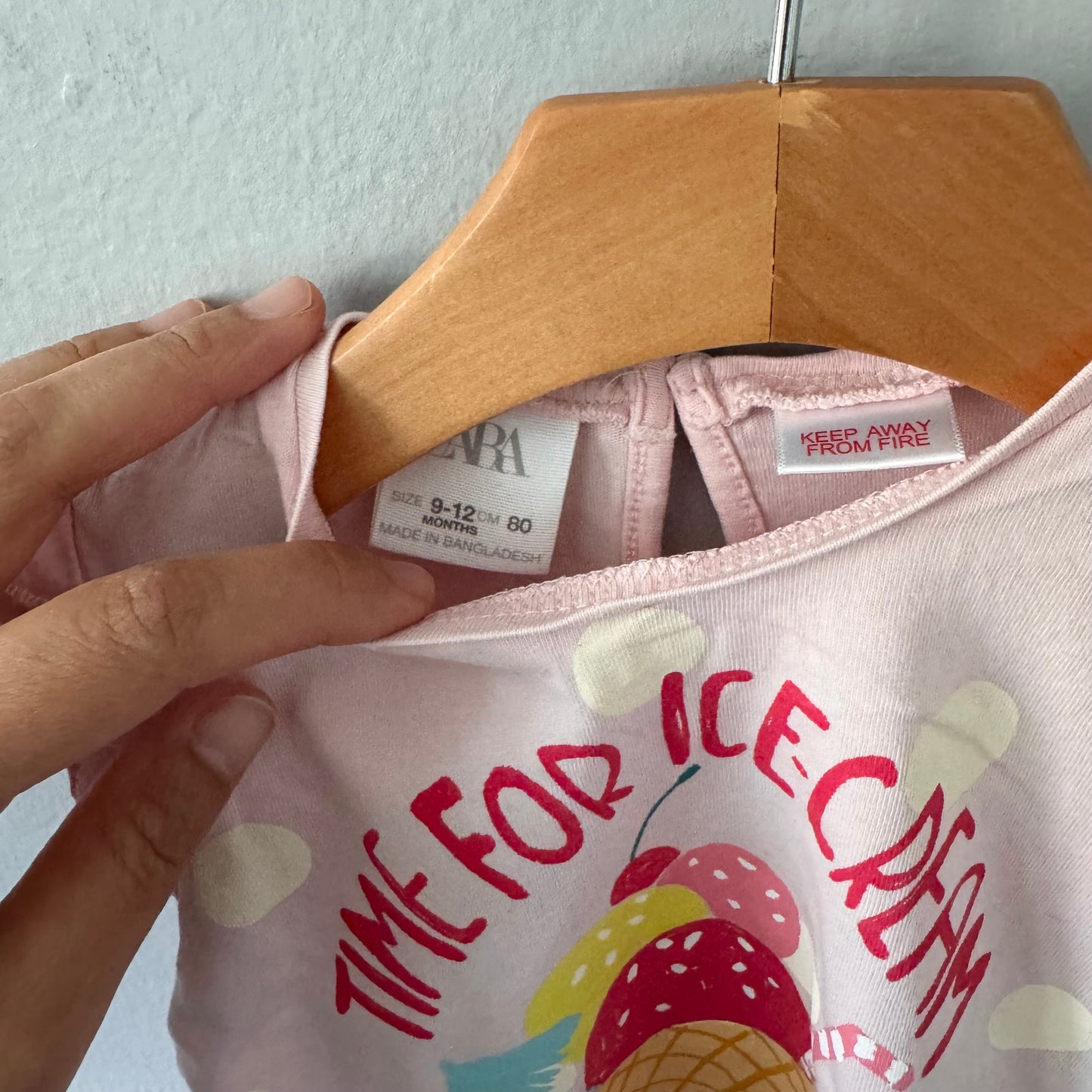 Zara / Time for Ice Cream tank top / 9-12M