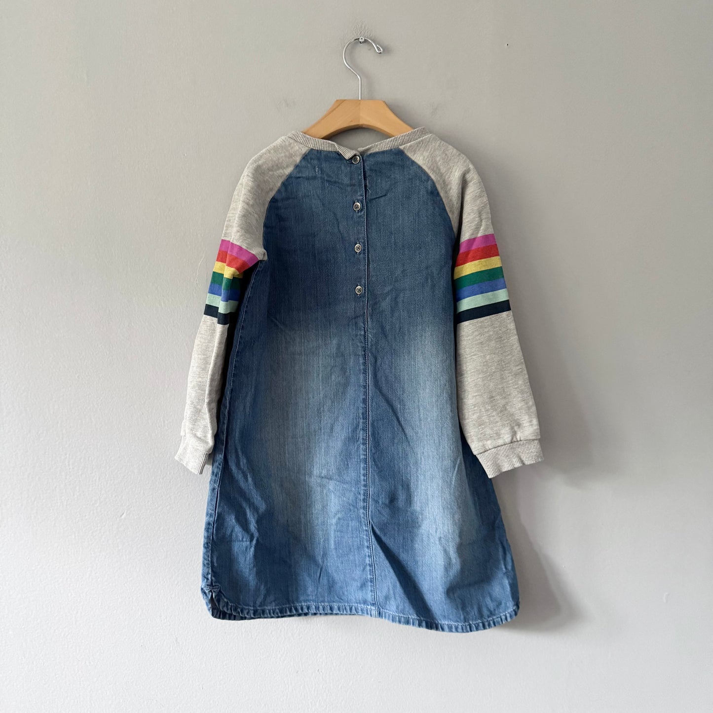 Next / Chambray x crew dress / 8Y