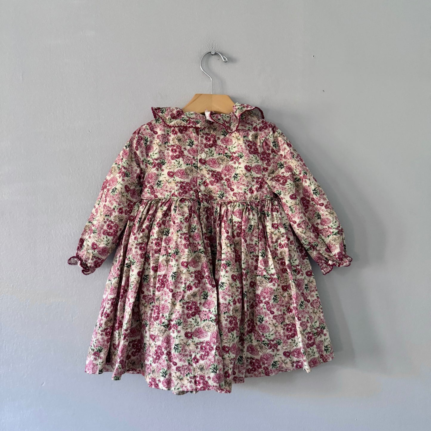 Coconut / Floral long sleeve dress / 4Y
