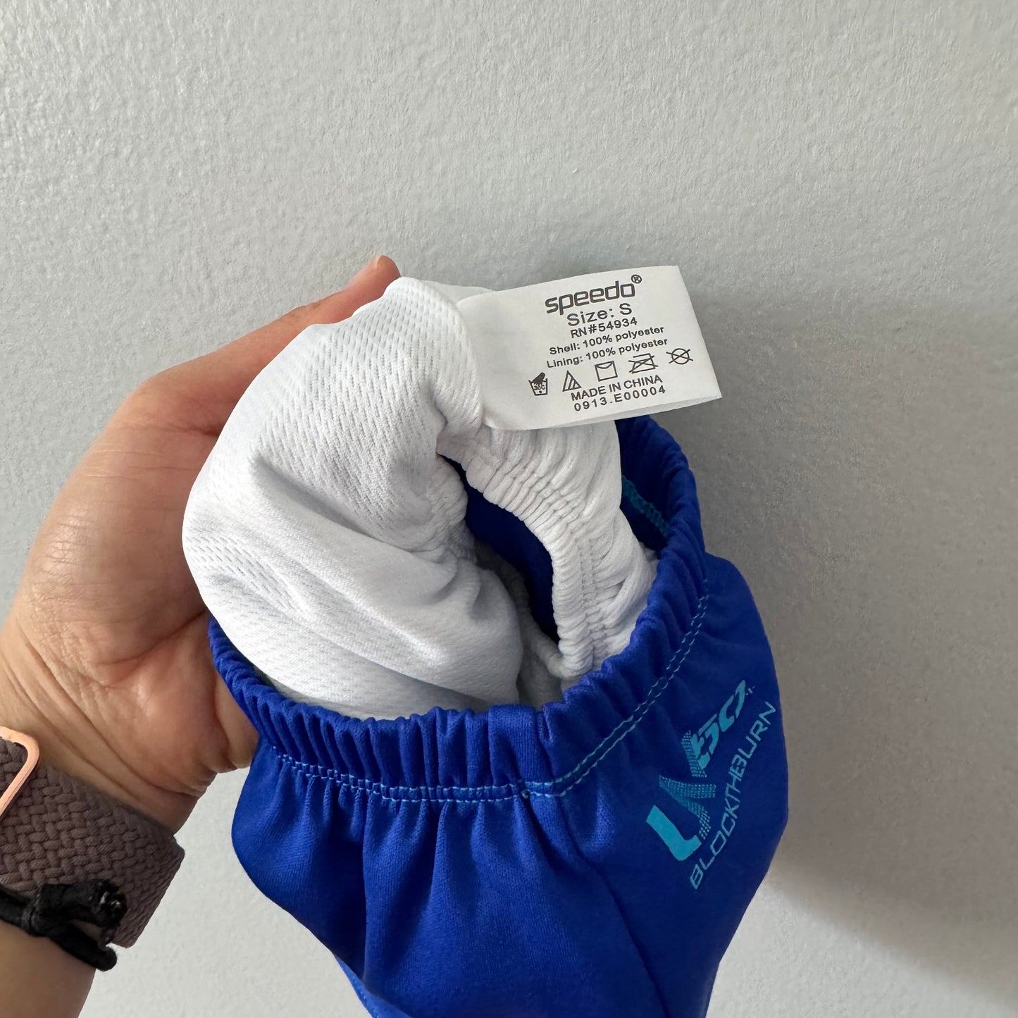 Speedo / Blue swim trunks / 3-6M