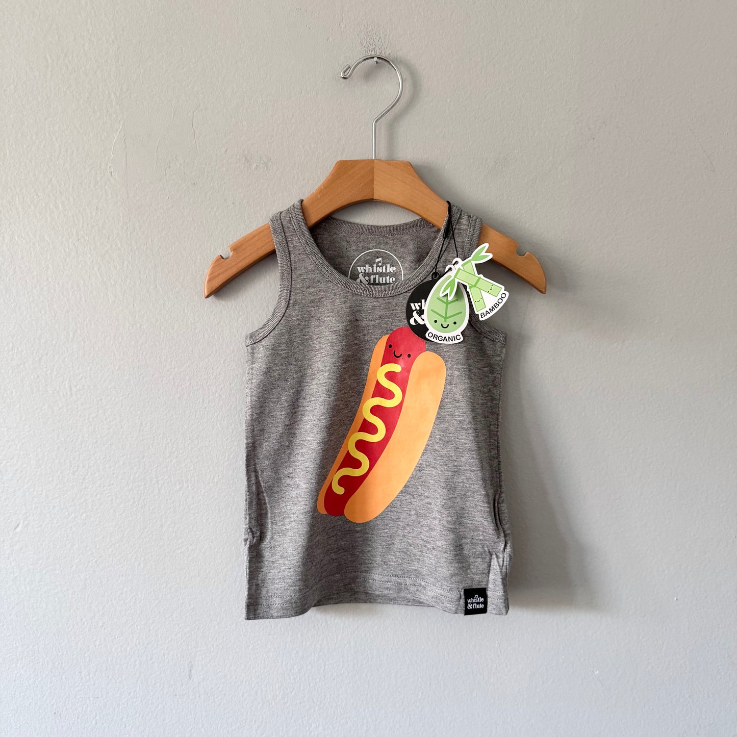 Whistle & Flute / Kawaii Hot Dog Tank Top / 1-2T - New with tag, 2 available