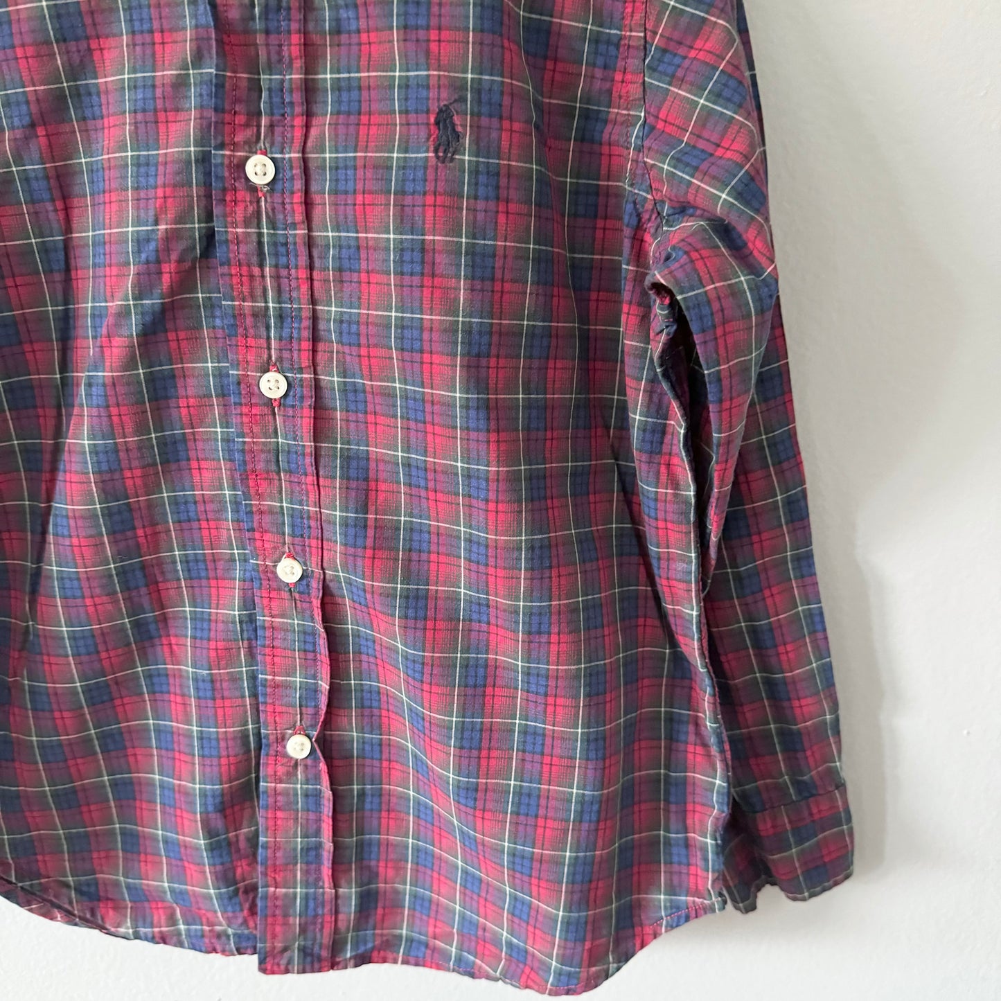 Polo Ralph Lauren / Red plaid dress shirt / 5Y