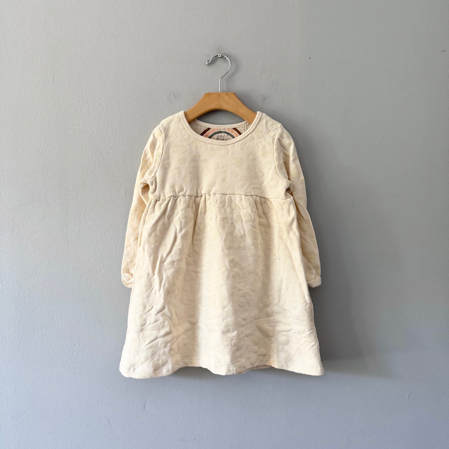 Little Rowe / White crew dress / 4T