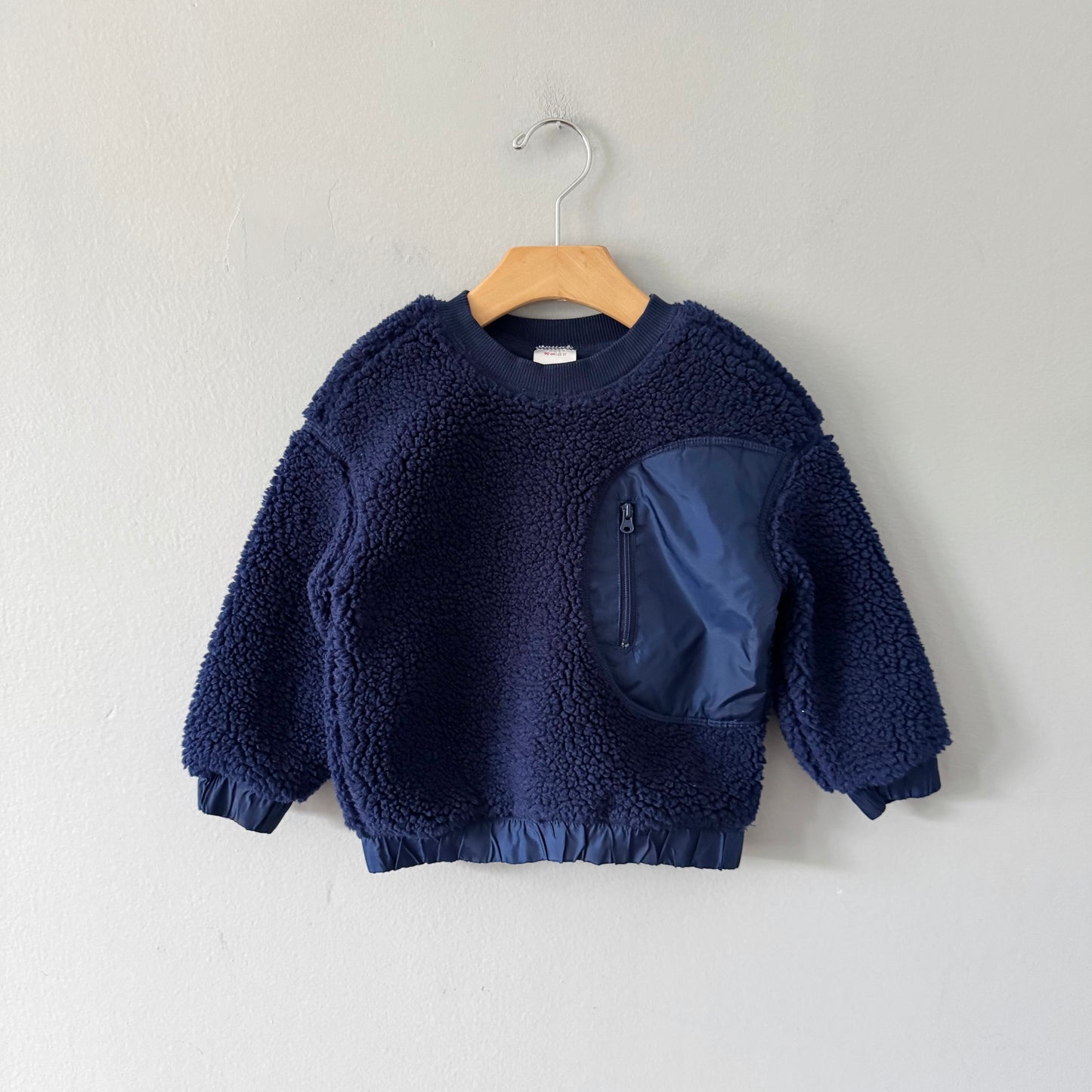 Hanna Andersson / Navy sherpa pullover / 3T