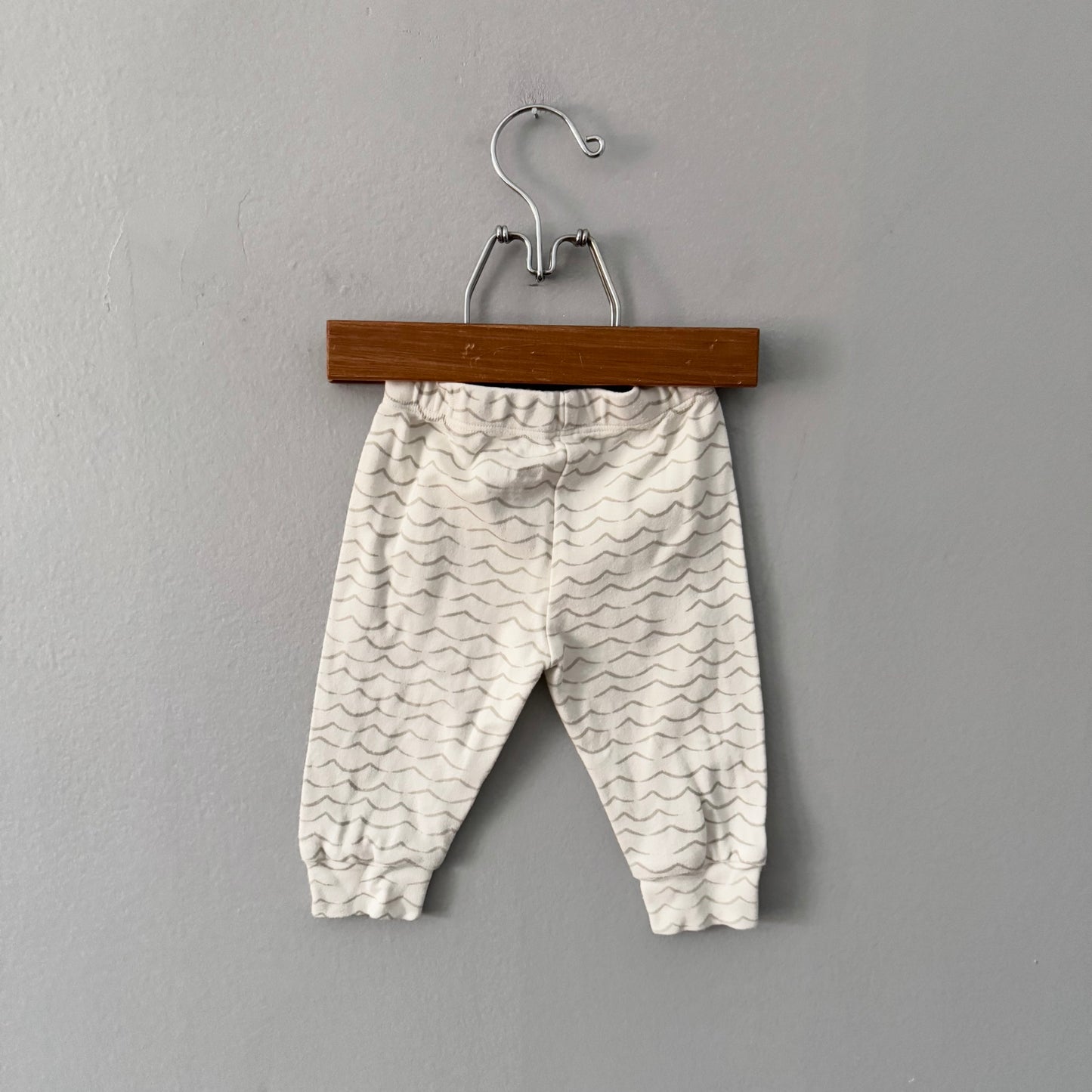 Pehr x Indigo / White organic cotton pants / 0-3M