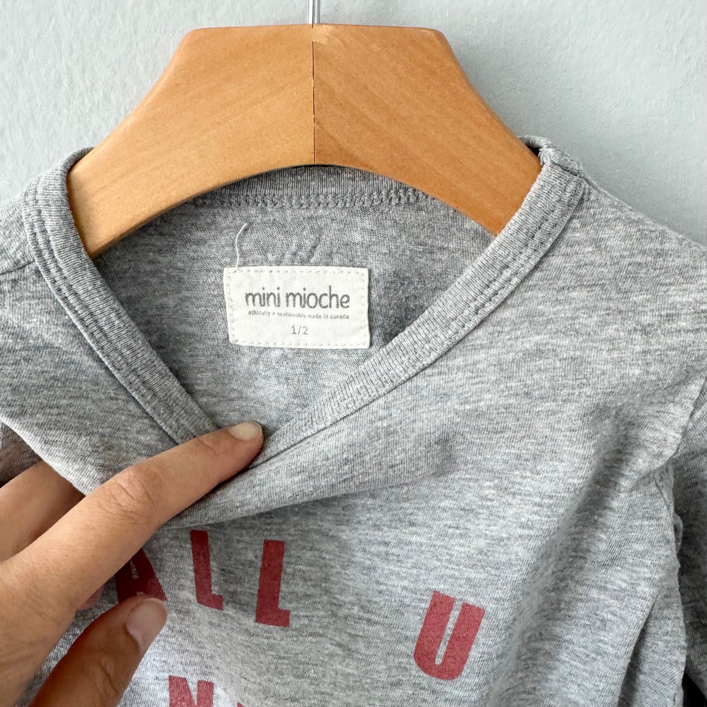 Mini Mioche / All U need is love long sleeve tee / 1-2Y
