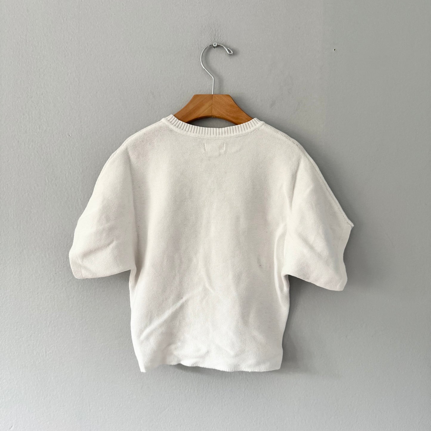 Hatley / Gilet en coton tricoté blanc / 5T