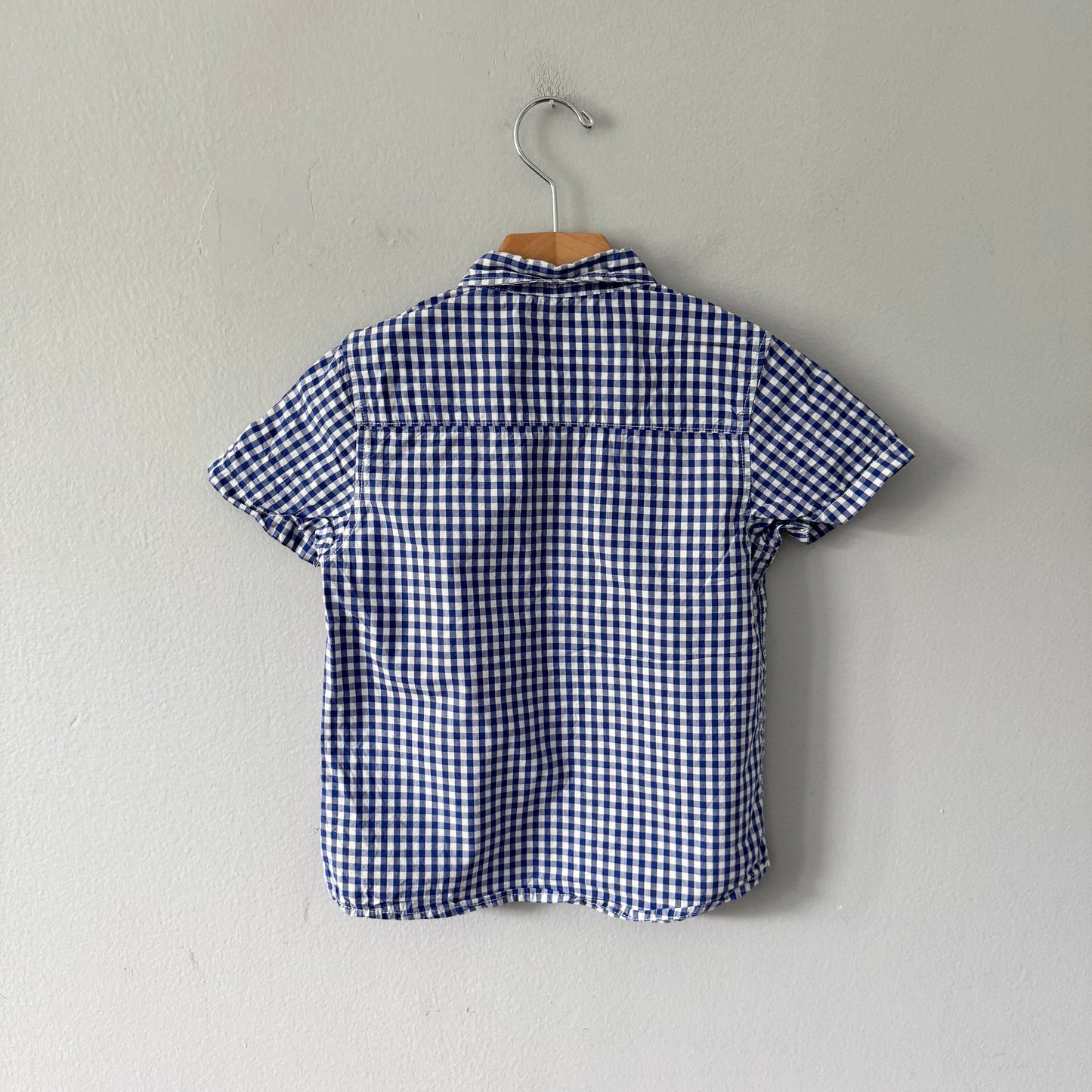 Next / Blue gingham shirt / 4-5Y