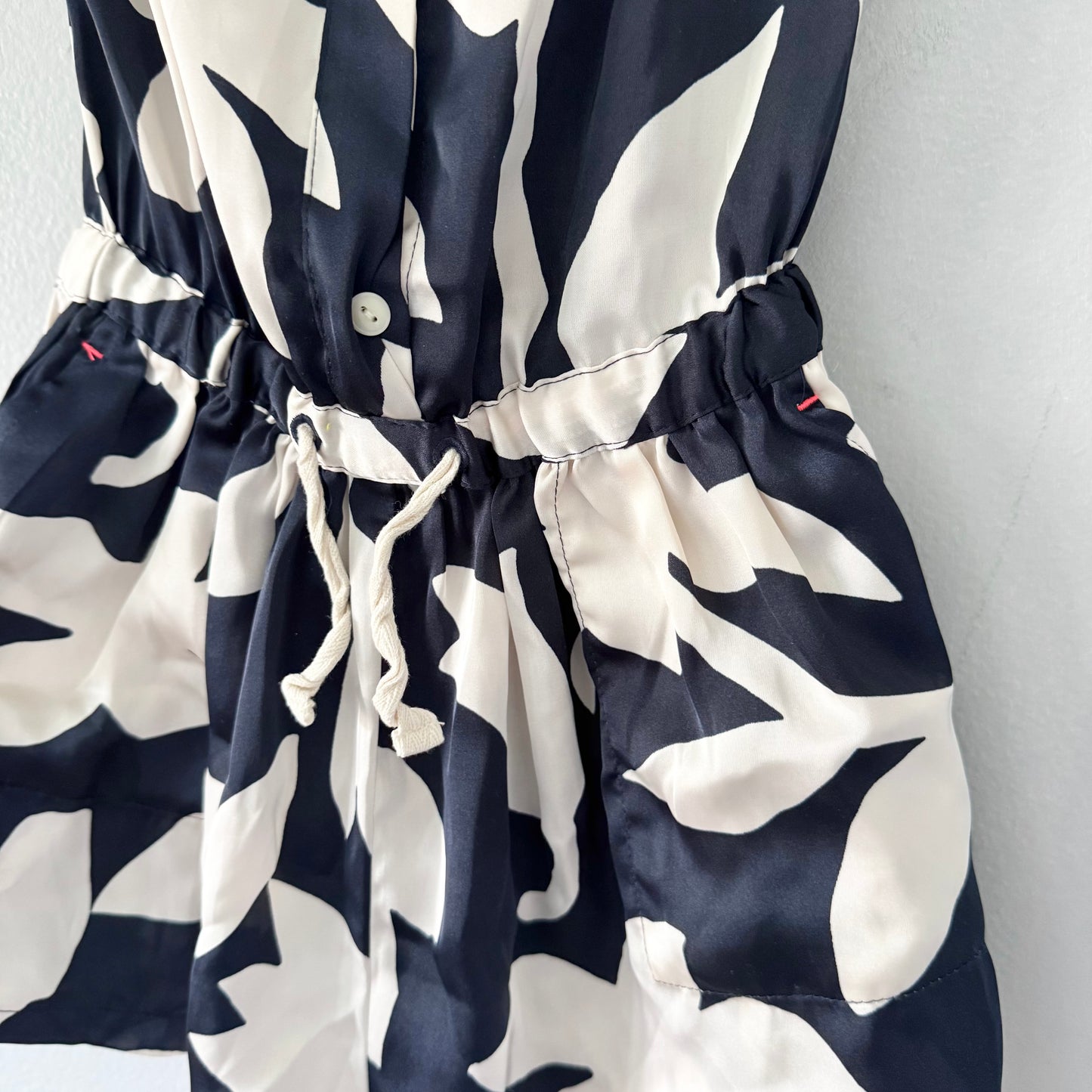 Crewcuts / Navy satin jumpsuit / 2Y