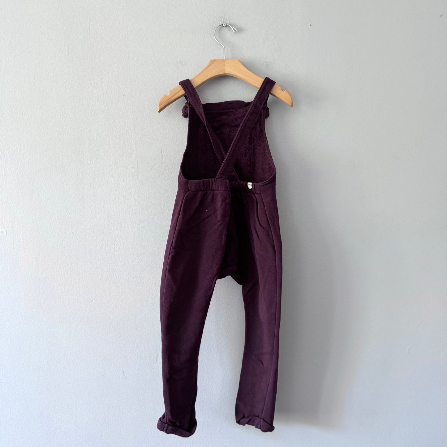 Mini mioche / Dark purple crew overall / 4Y
