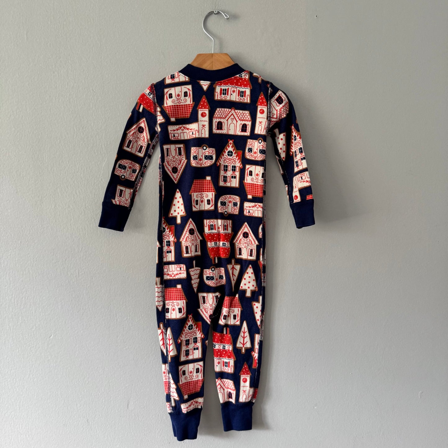 Hanna Andersson / Navy x house romper / 2T