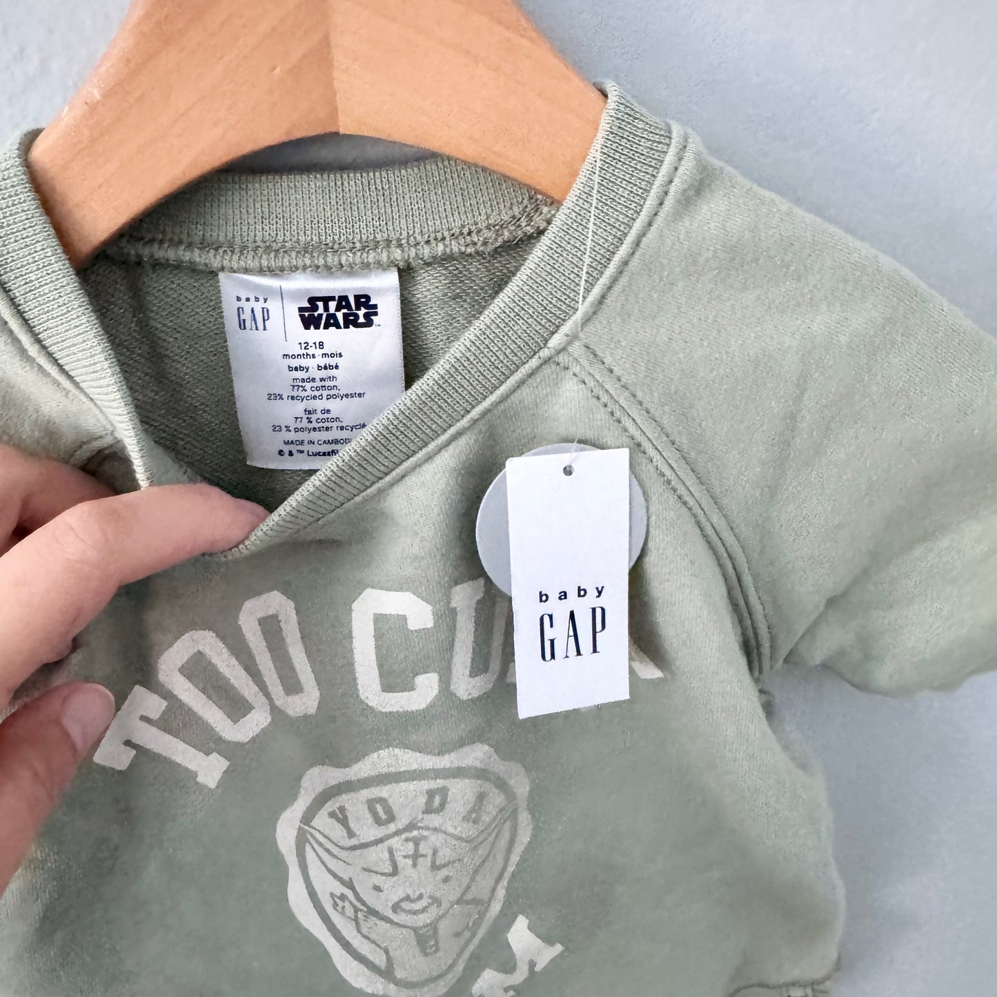 Gap / Yoda crew set / 12-18M - New with tag