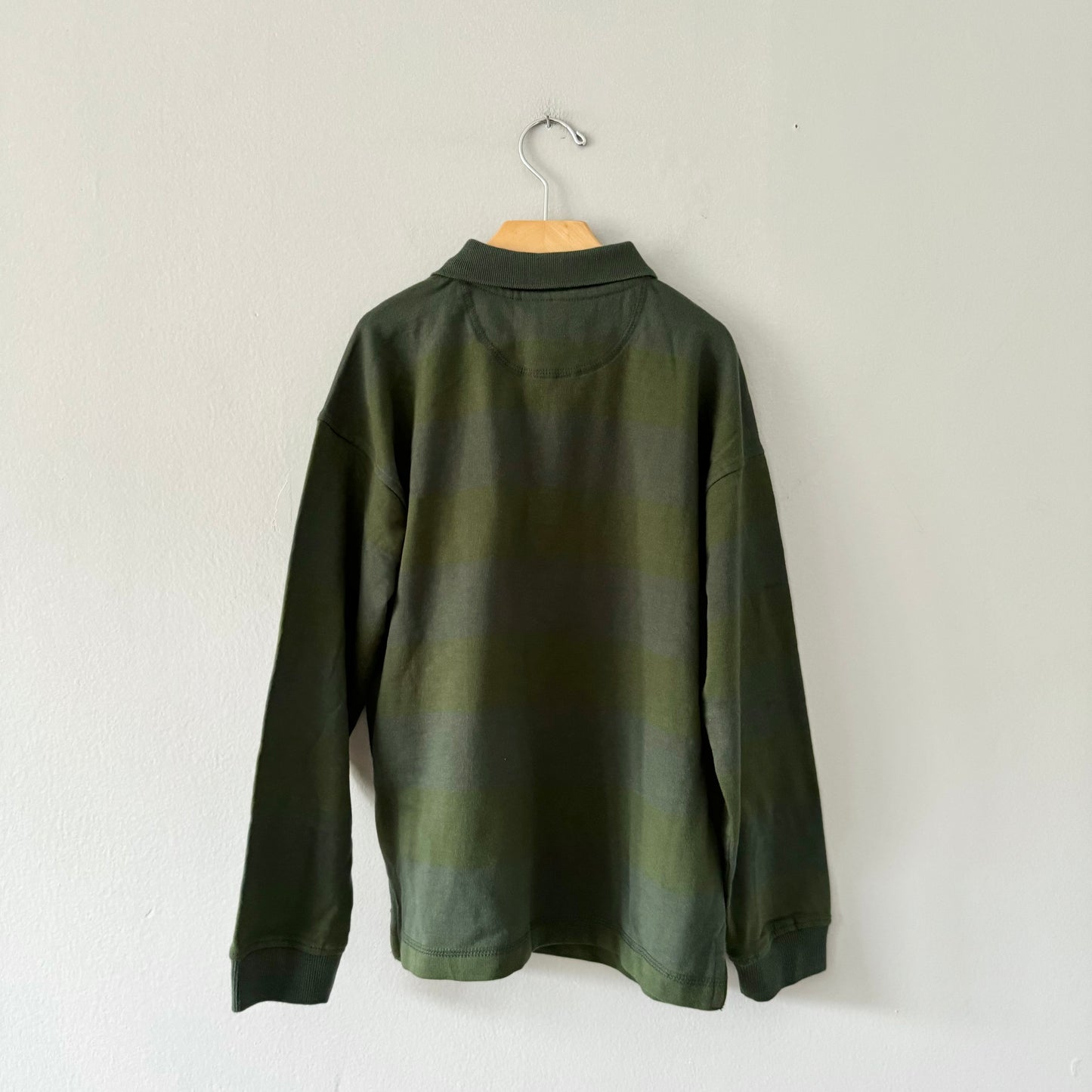 Souris Mini / Green french terry with collar / 8Y - New with tag