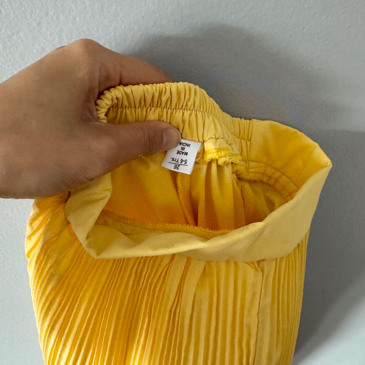 No brand / Yellow wide pants / 5-6Y