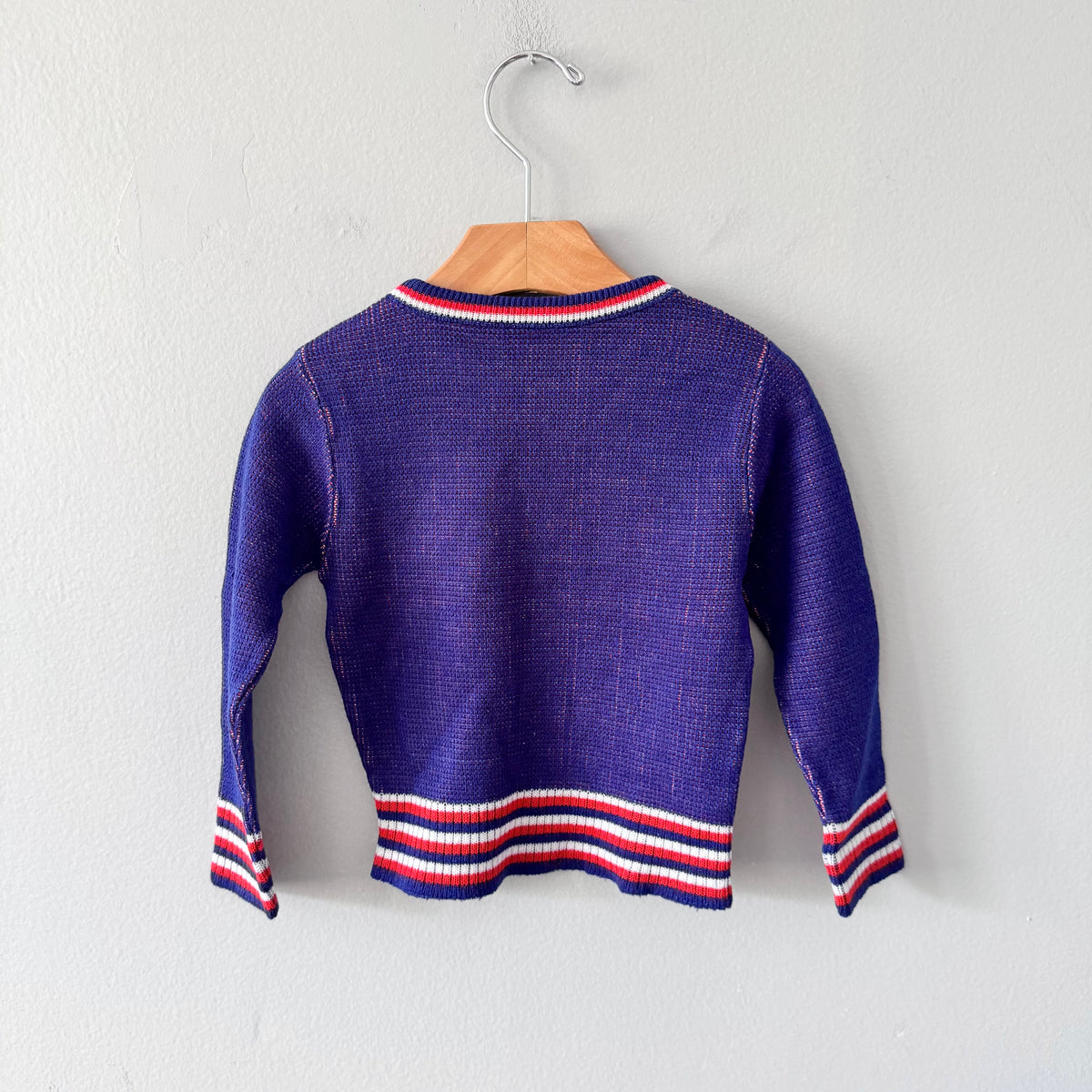 Vintage / Floral knit top / 12-18M