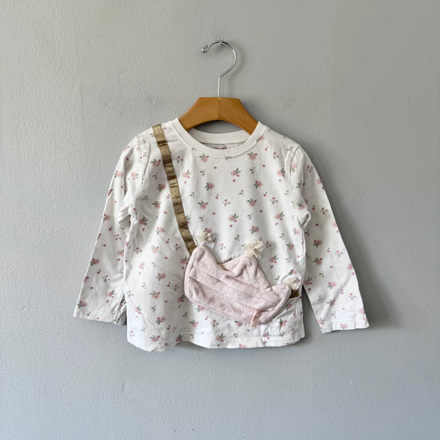 Next / Floral long sleeve with zipper pouch / 18-24M