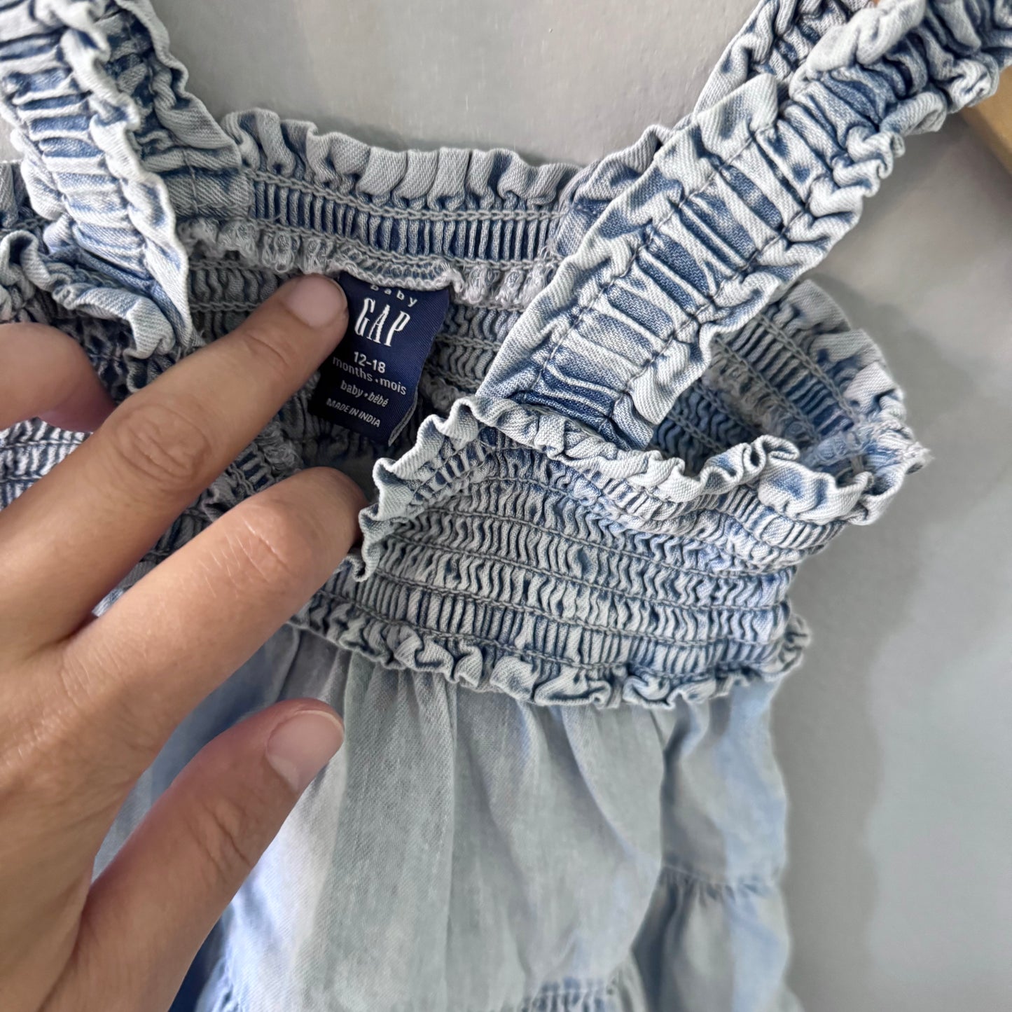 Gap / Chambray cami dress / 12-18M
