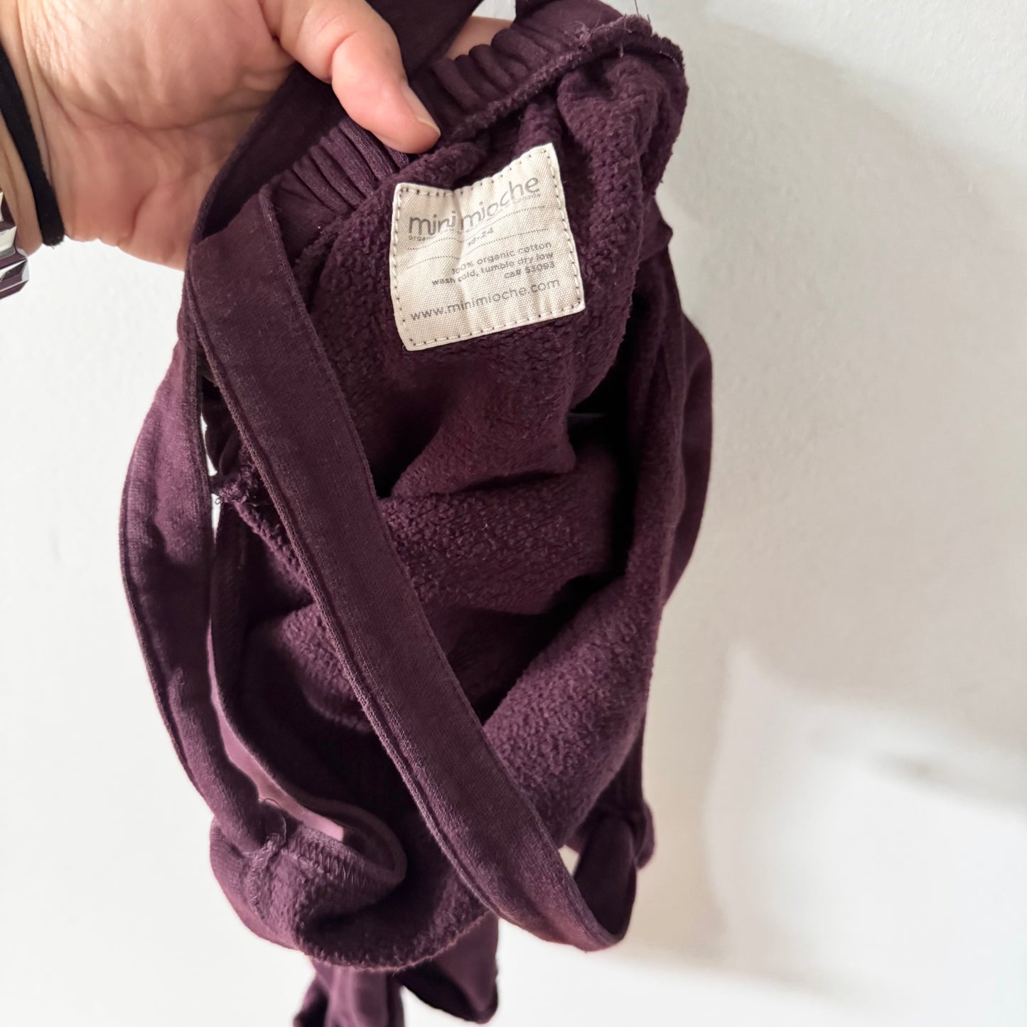 Mini mioche / Burgundy overalls / 18-24M